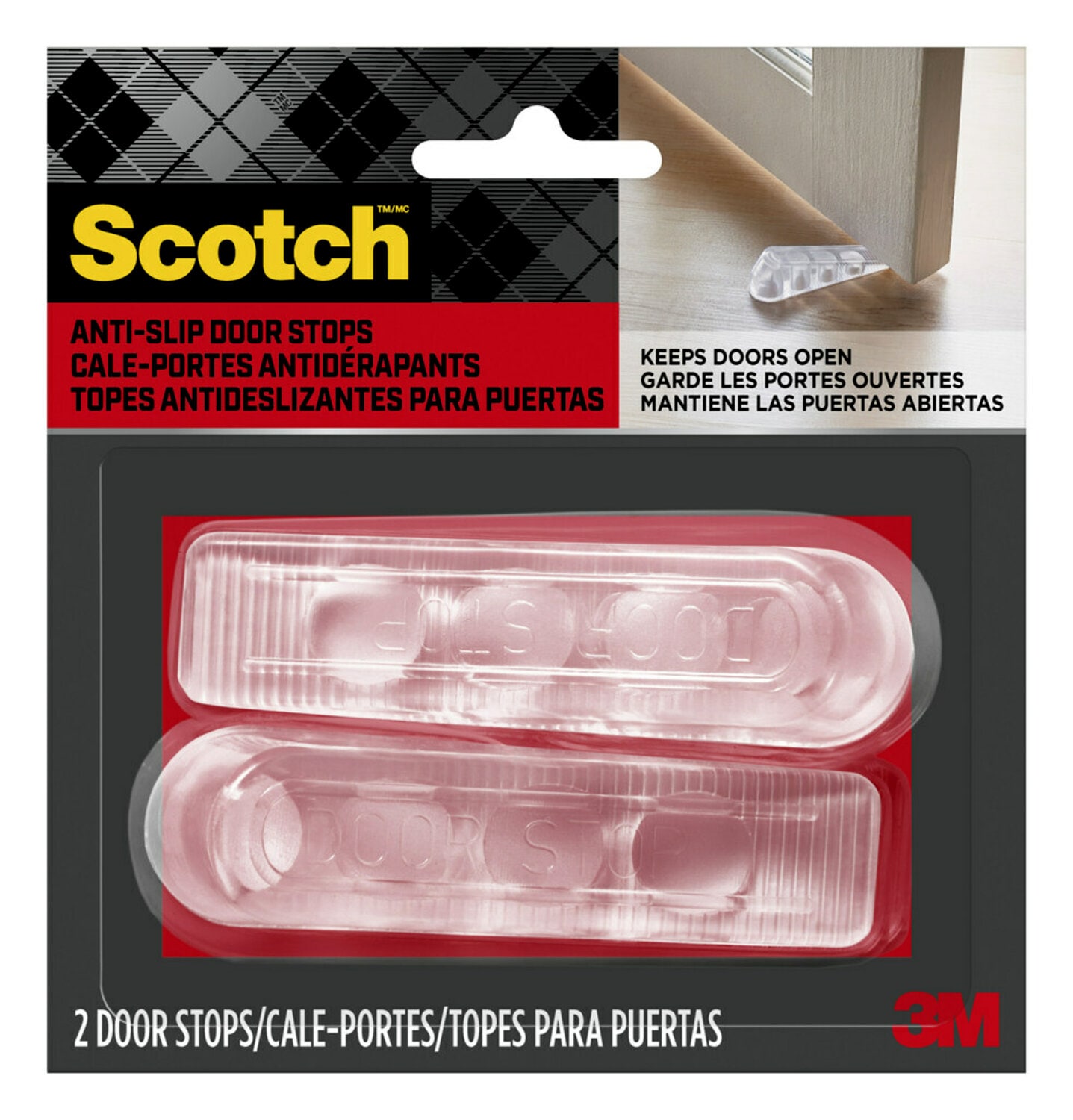 7100213917 - Scotch Door Stop SP947-NA, 2 Pack