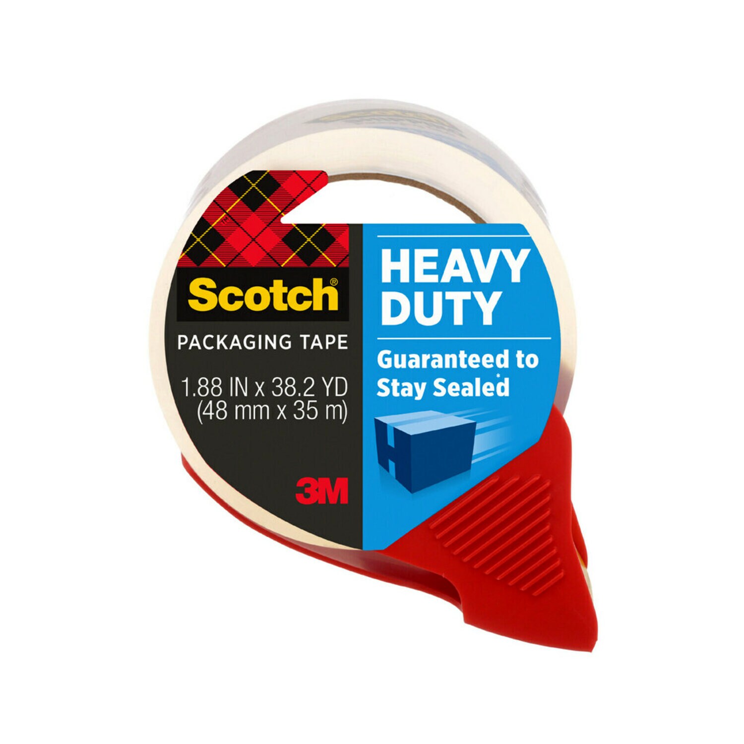 7100246822 - Scotch Heavy Duty Shipping Packaging Tape 3850S-RD-12GC, 1.88 in x 38.2 yd (48 mm x 35 m)