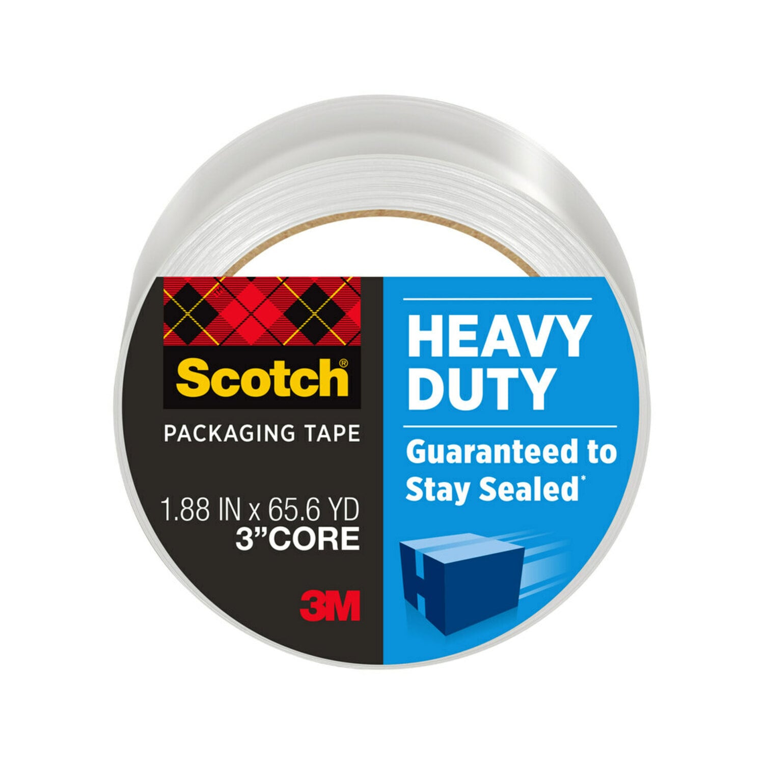 7100158252 - Scotch Heavy Duty Shipping Packaging Tape, 3850-60, 1.88 in x 65.6 yd (48 mm x 60 m)