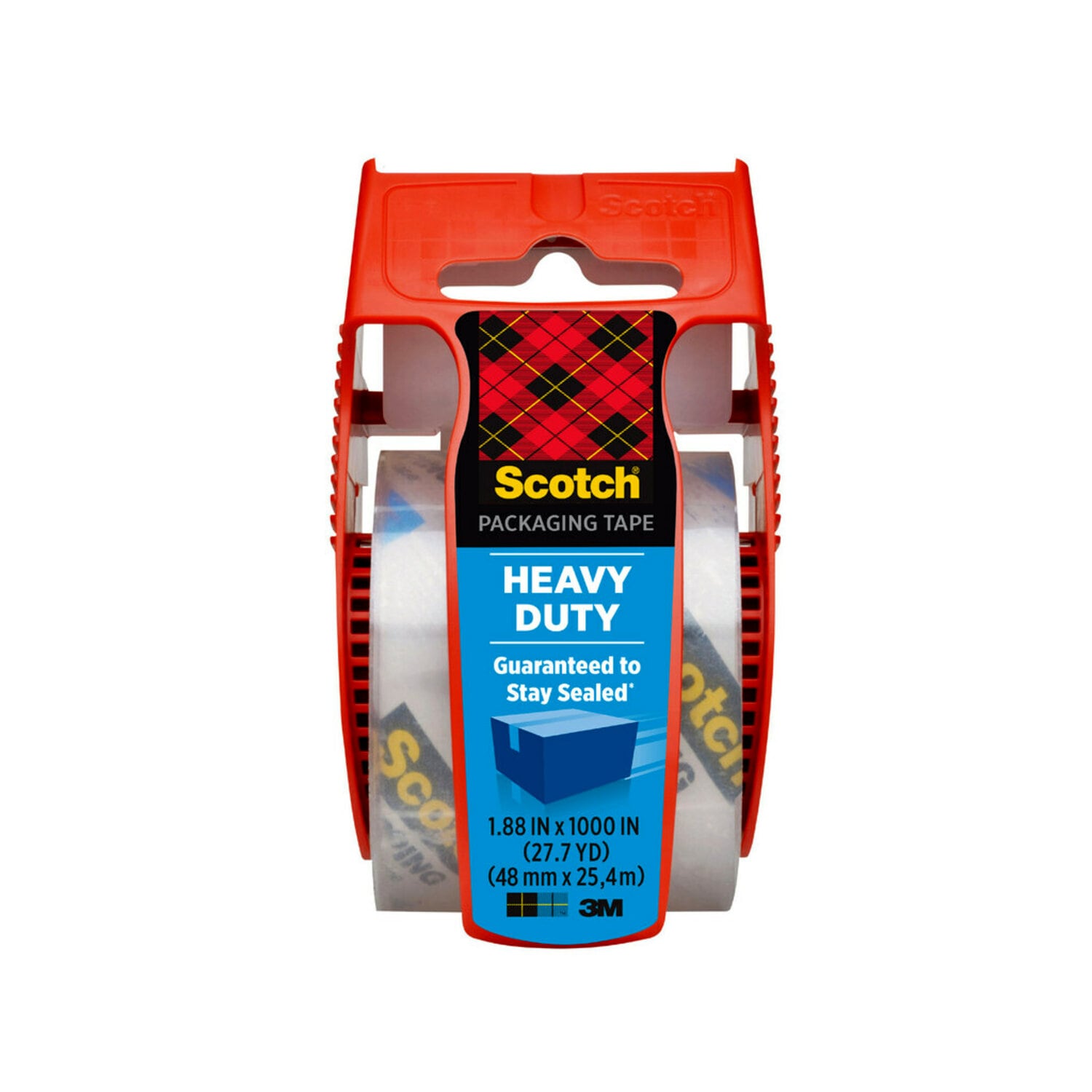 7100158237 - Scotch Heavy Duty Shipping Packaging Tape, 142L 1.88 in x 27.7 yd (48 mm x 25,4 m)