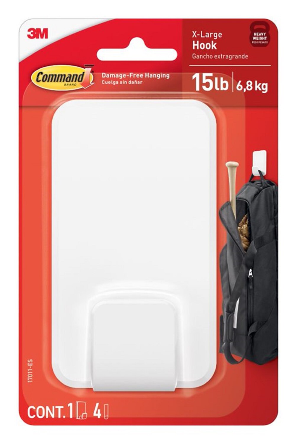 7100349229 - Command 15 lb X-Large Hook 17011-ES