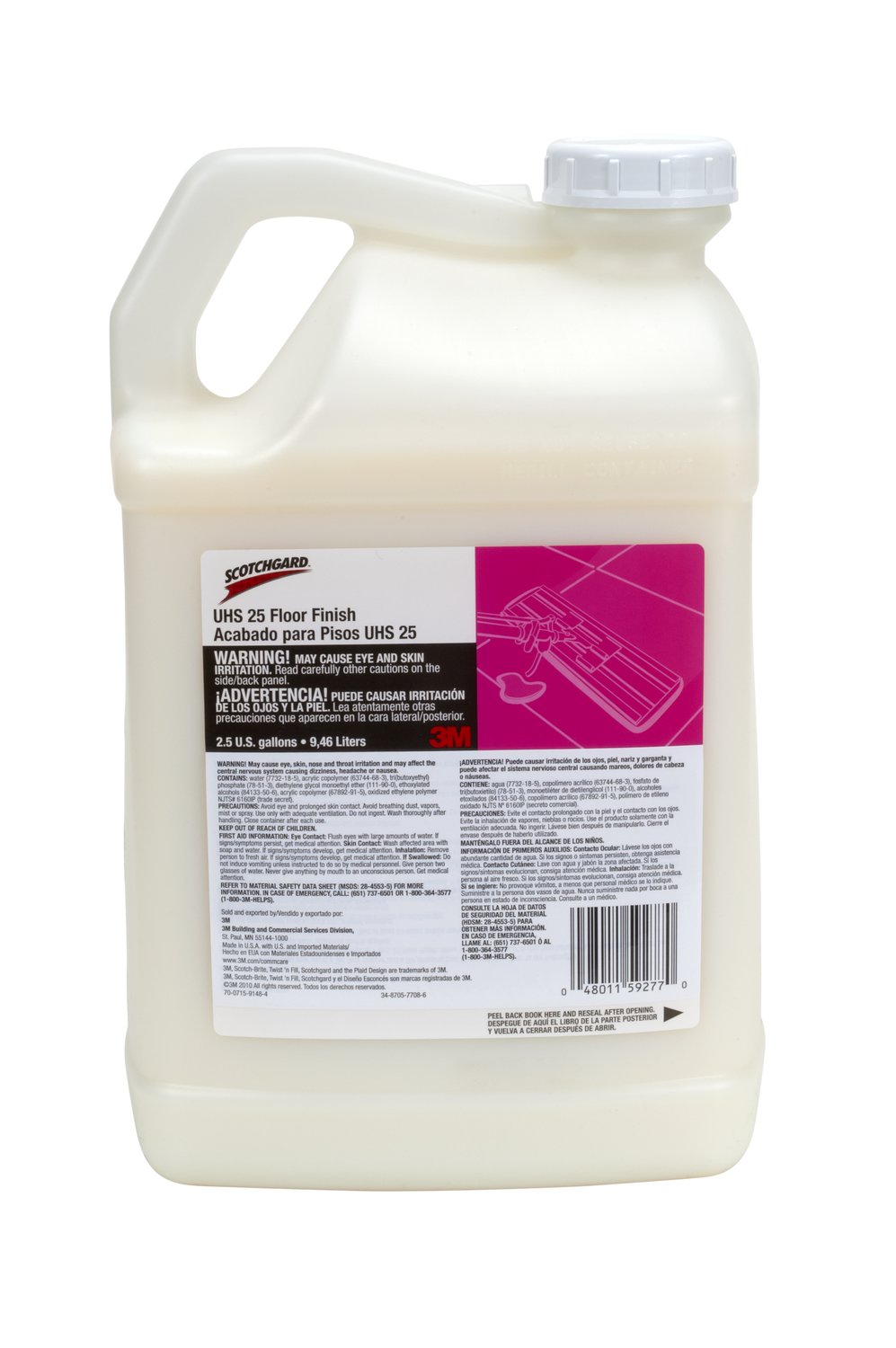 7100065192 - 3M Scotchgard Floor Finish UHS 25, 2.5 gal, 2/Case