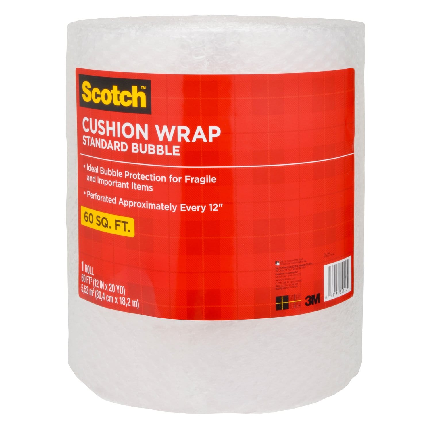 7010332709 - Scotch Cushion Wrap, 7960, 12 in x 60 ft., 4/1