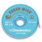 4015 - CHEMTRONICS SODER WICK LEAD FREE DESOLDERING WICK 5FT