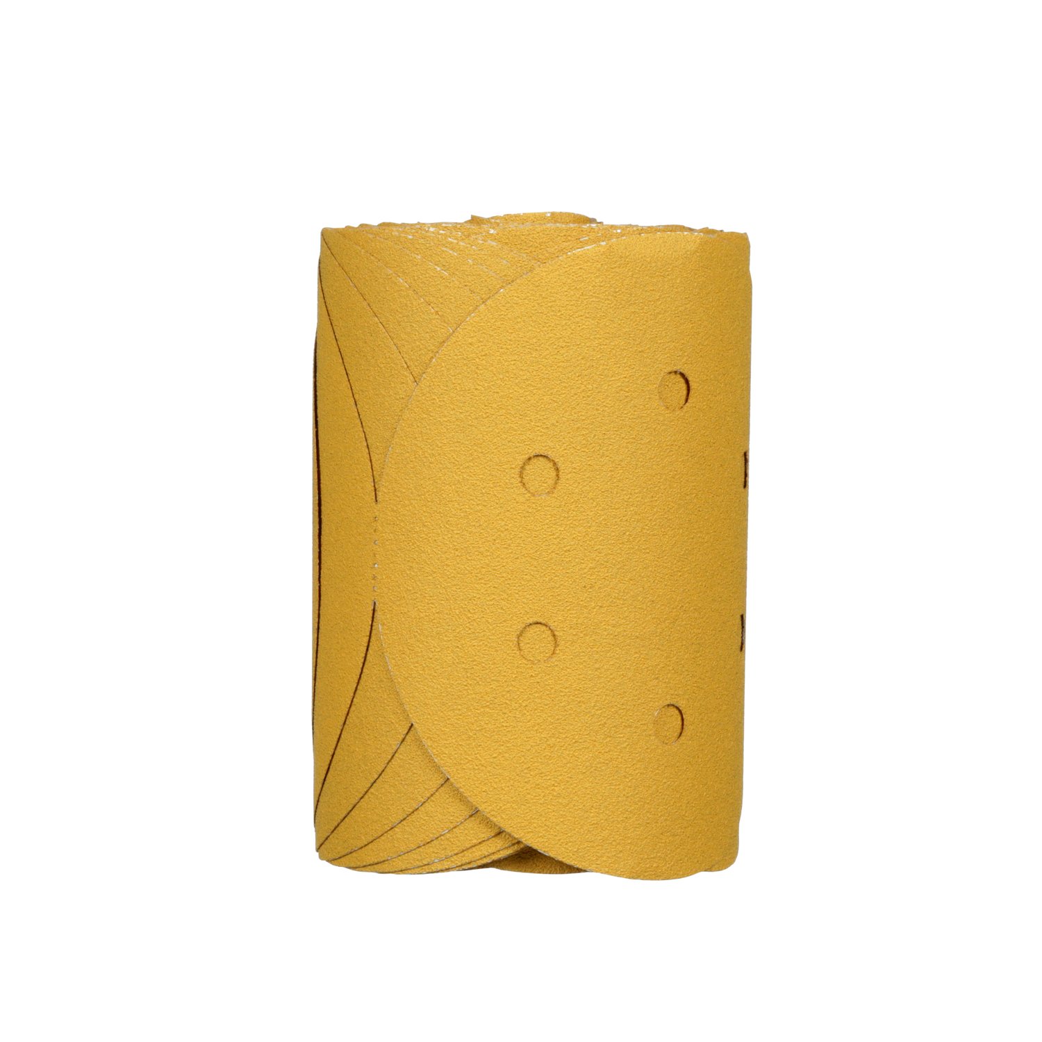 7010298823 - 3M Stikit Gold Film Disc Roll Dust Free, 01383, 6 in, P80, 100 discs per roll, 4 rolls per case