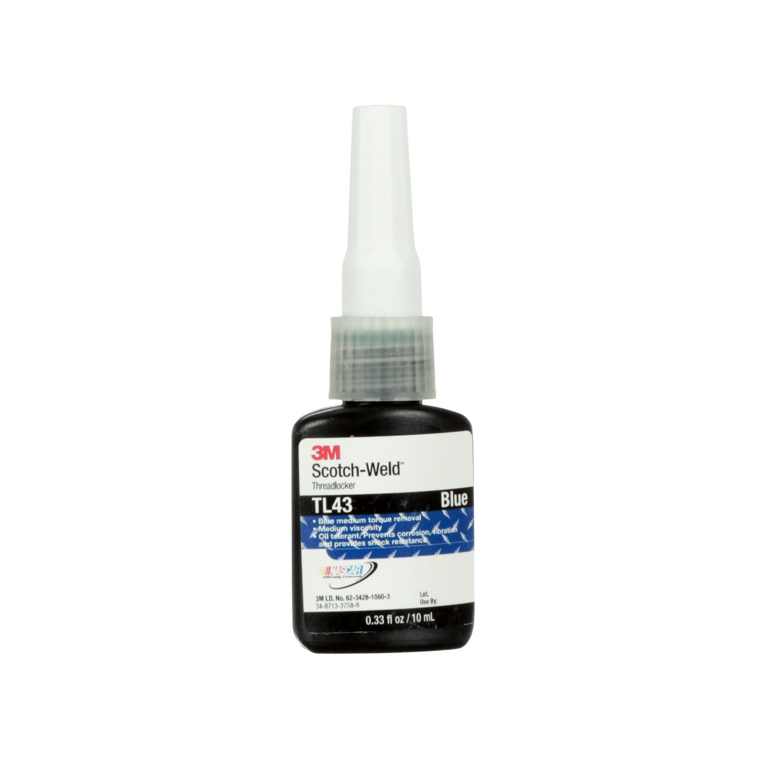 7100039219 - 3M Scotch-Weld Threadlocker TL43, Blue, 10 mL Bottle, 10/case