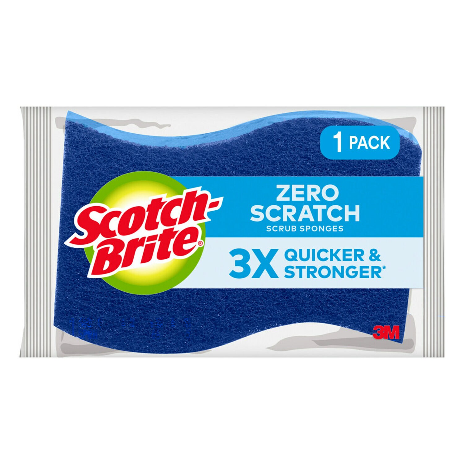 7100019516 - Scotch-Brite Zero Scratch Scrub Sponge 521, 12/1