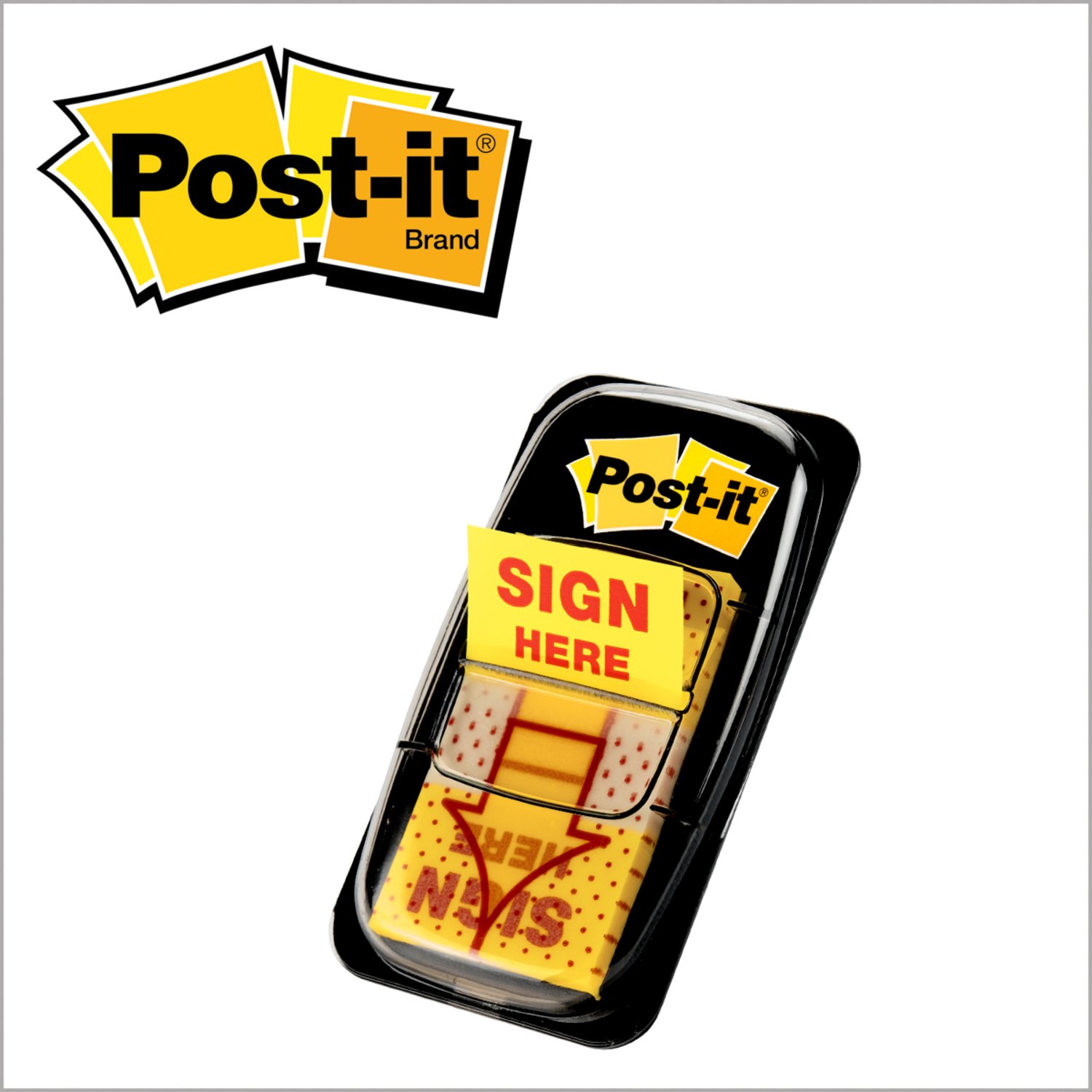 7010301771 - Post-it Sign Here Flags 680-SH12, 1 in. x 1.7 in. (25.4 mm x 43.2 mm) 100 TTL 4 bx/cs
