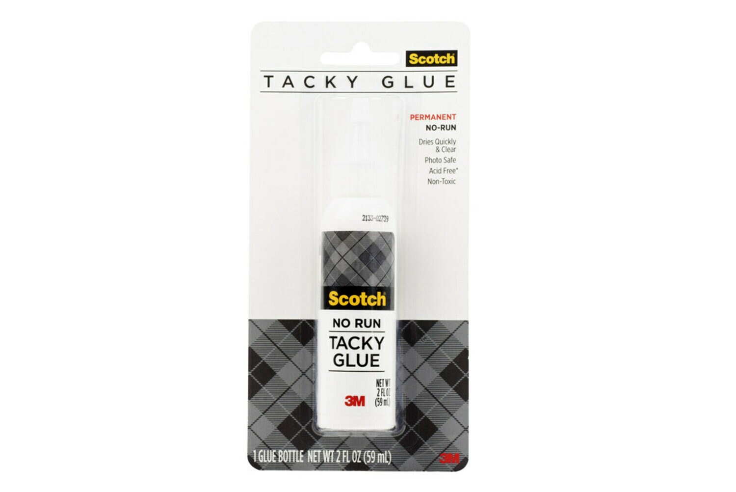 7010333589 - Scotch Tacky Glue 020-CFT, 2 fl oz (59 mL)