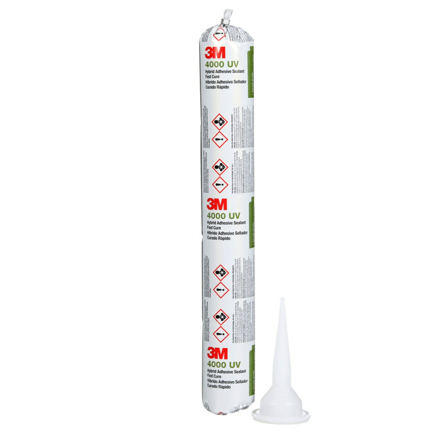 7010330455 - 3M Marine Adhesive Sealant 4000UV, PN05508, White, 600 mL Sausage Pack, 12/Case