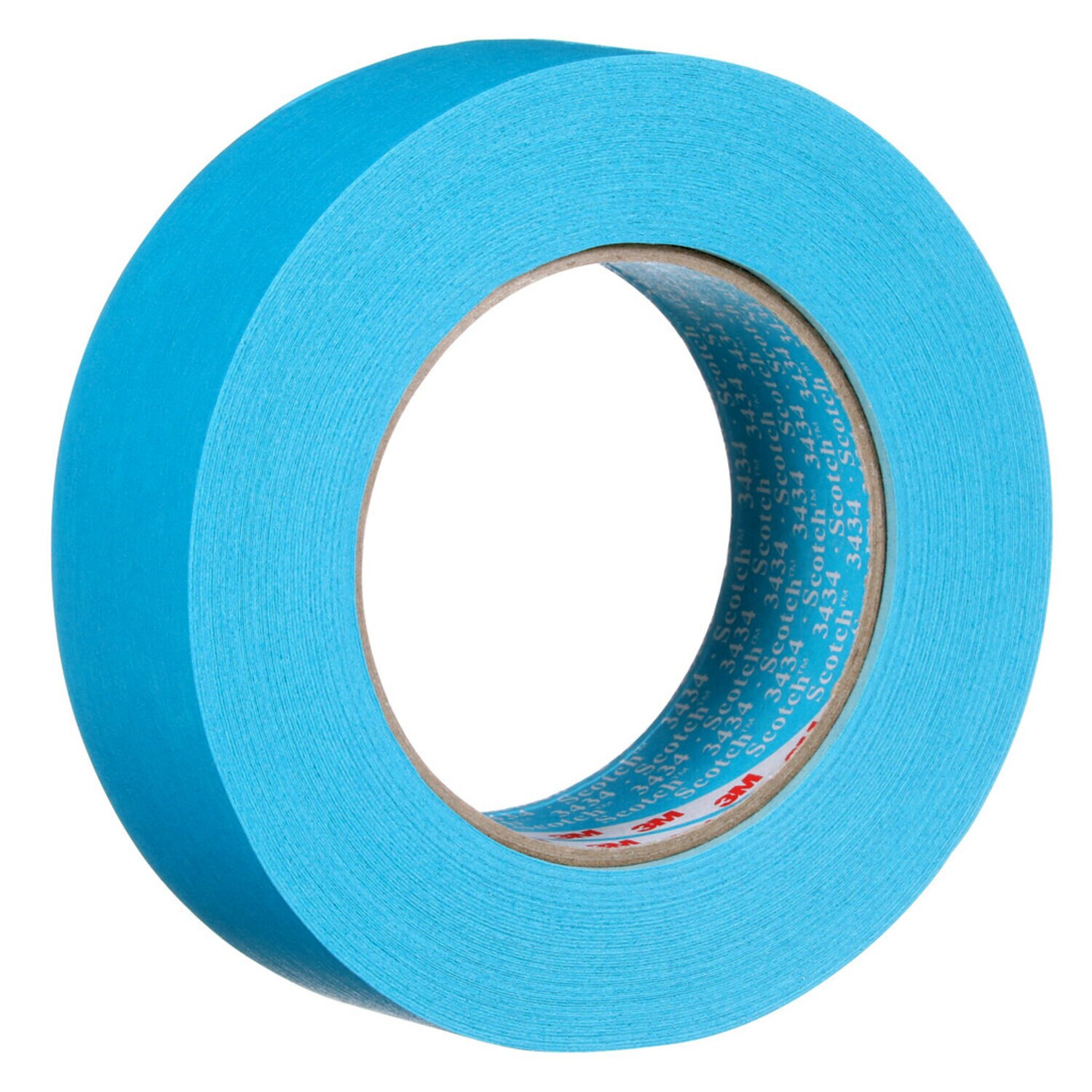 7100037750 - 3M High Performance Blue Masking Tape 3434, 07898, 36 mm x 50 m, 24 Rolls/Case