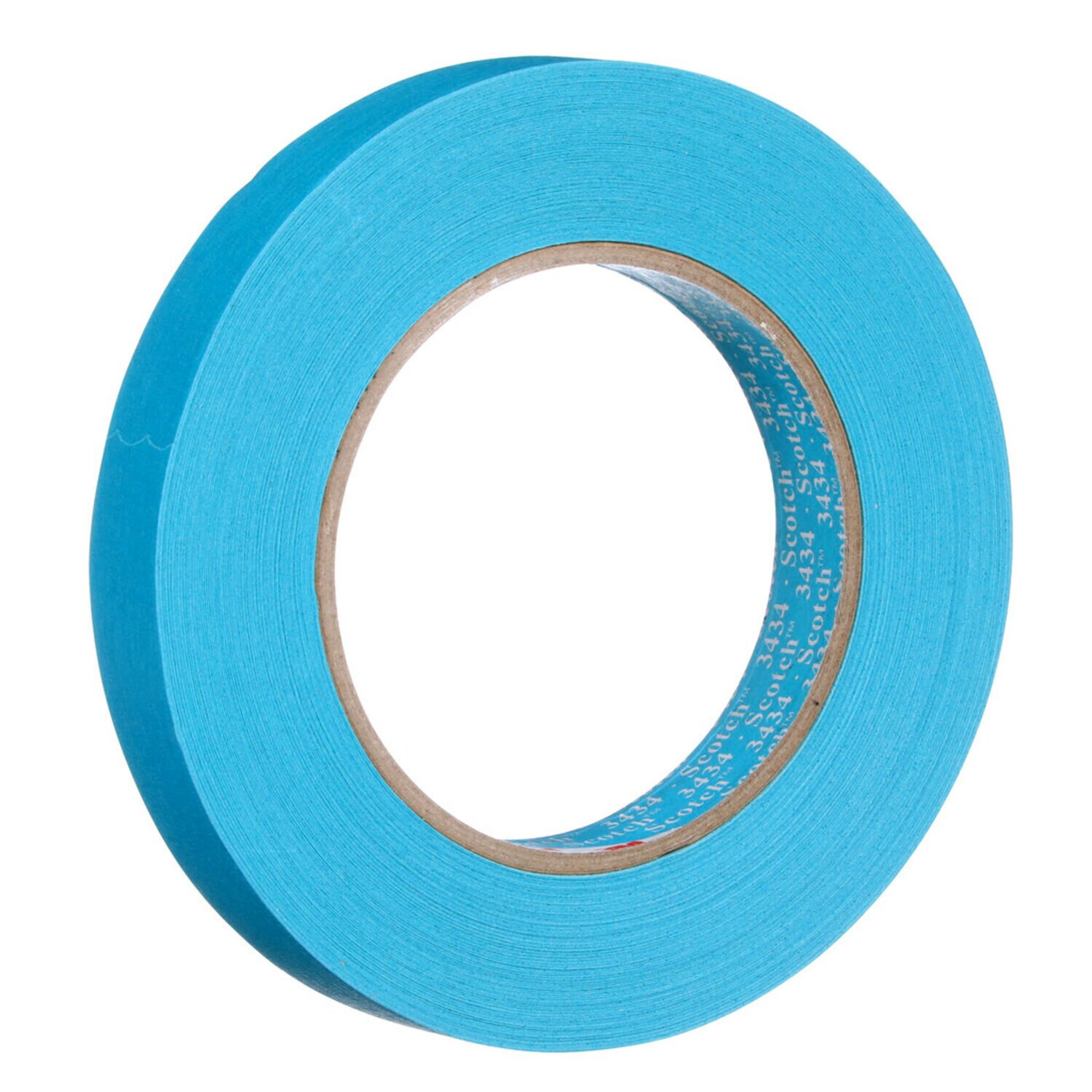 7100037748 - 3M High Performance Blue Masking Tape 3434, 07895, 18 mm x 50 m, 48 Rolls/Case