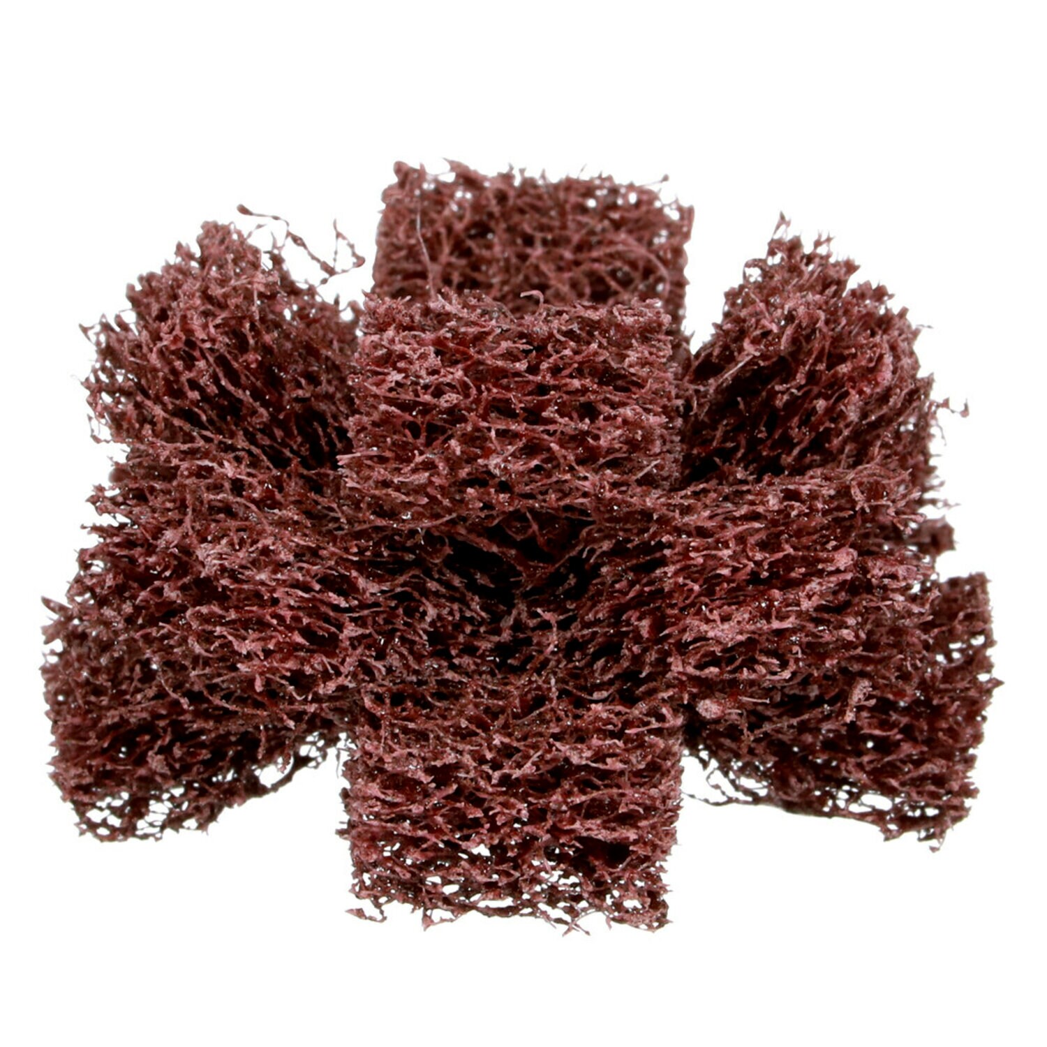 7010330368 - Standard Abrasives Buff and Blend Cross Buff GP, 725001, A/O Medium, 1-1/2 in x 1/2 in x 3 Ply x 8-32, 50/Carton, 500 ea/Case