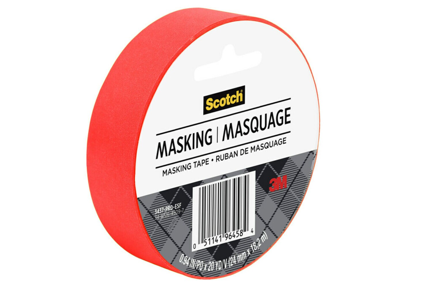 7100052034 - Scotch Expressions Masking Tape, 3437-PRD-ESF, Primary Red