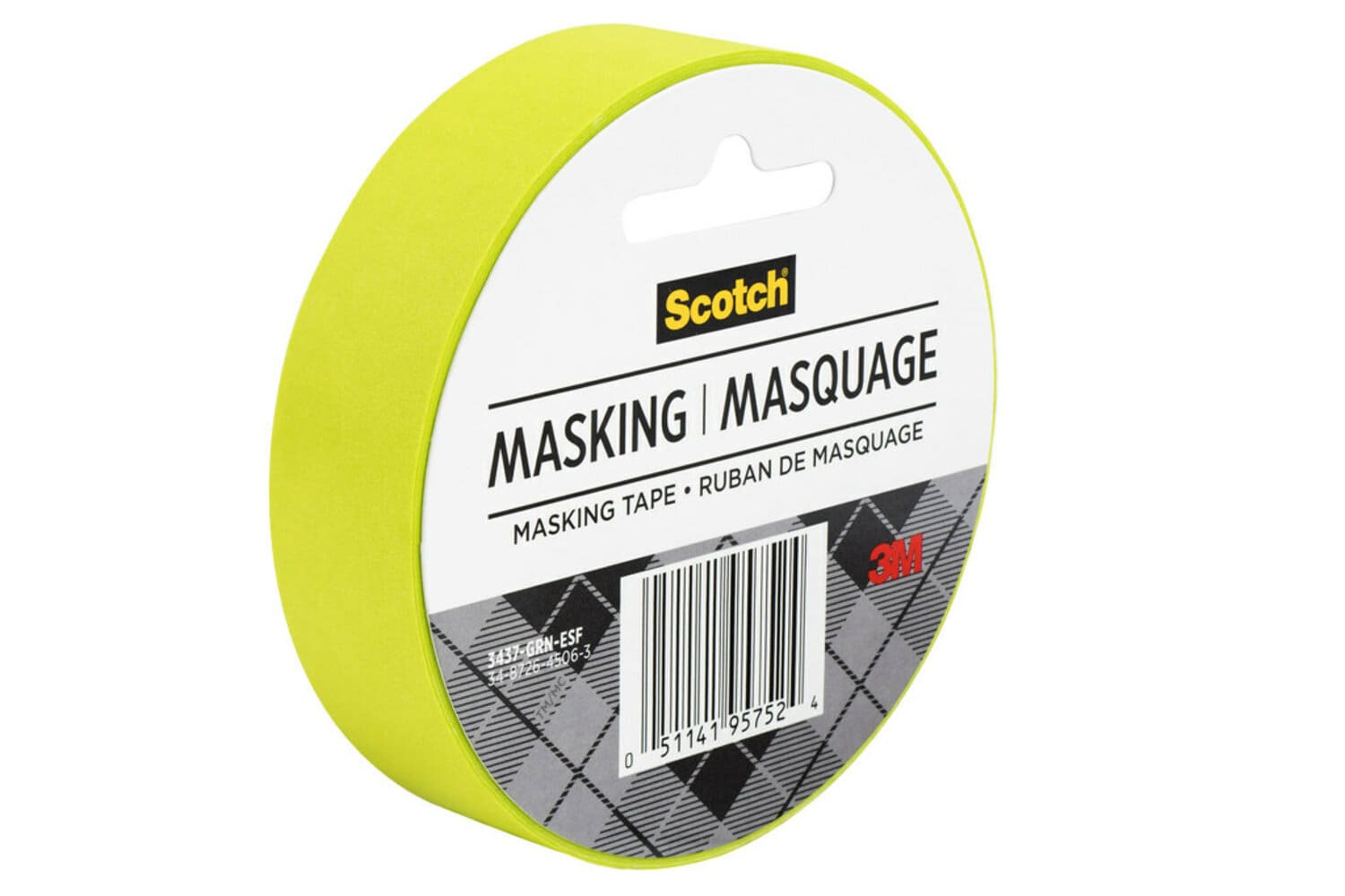 7100024404 - Scotch Expressions Masking Tape 3437-GRN-ESF, Lemon Lime