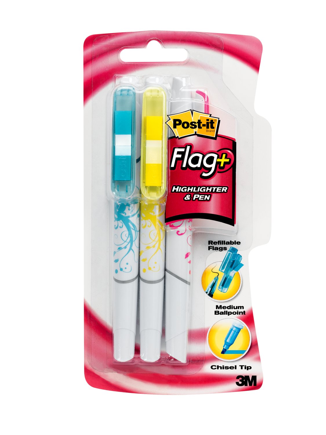 7010332609 - Post-it Flag+ Pen and Highlighter 691-HLP3
