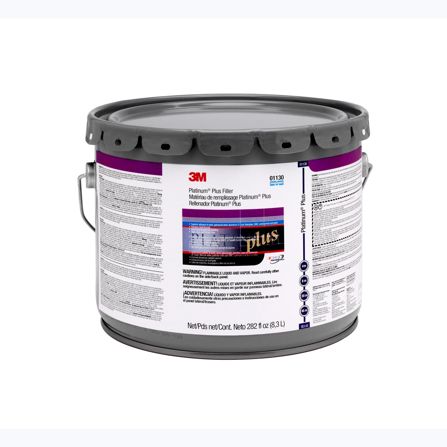 7100142876 - 3M Platinum Plus Filler 01130, 3 Gallon, 1/Case