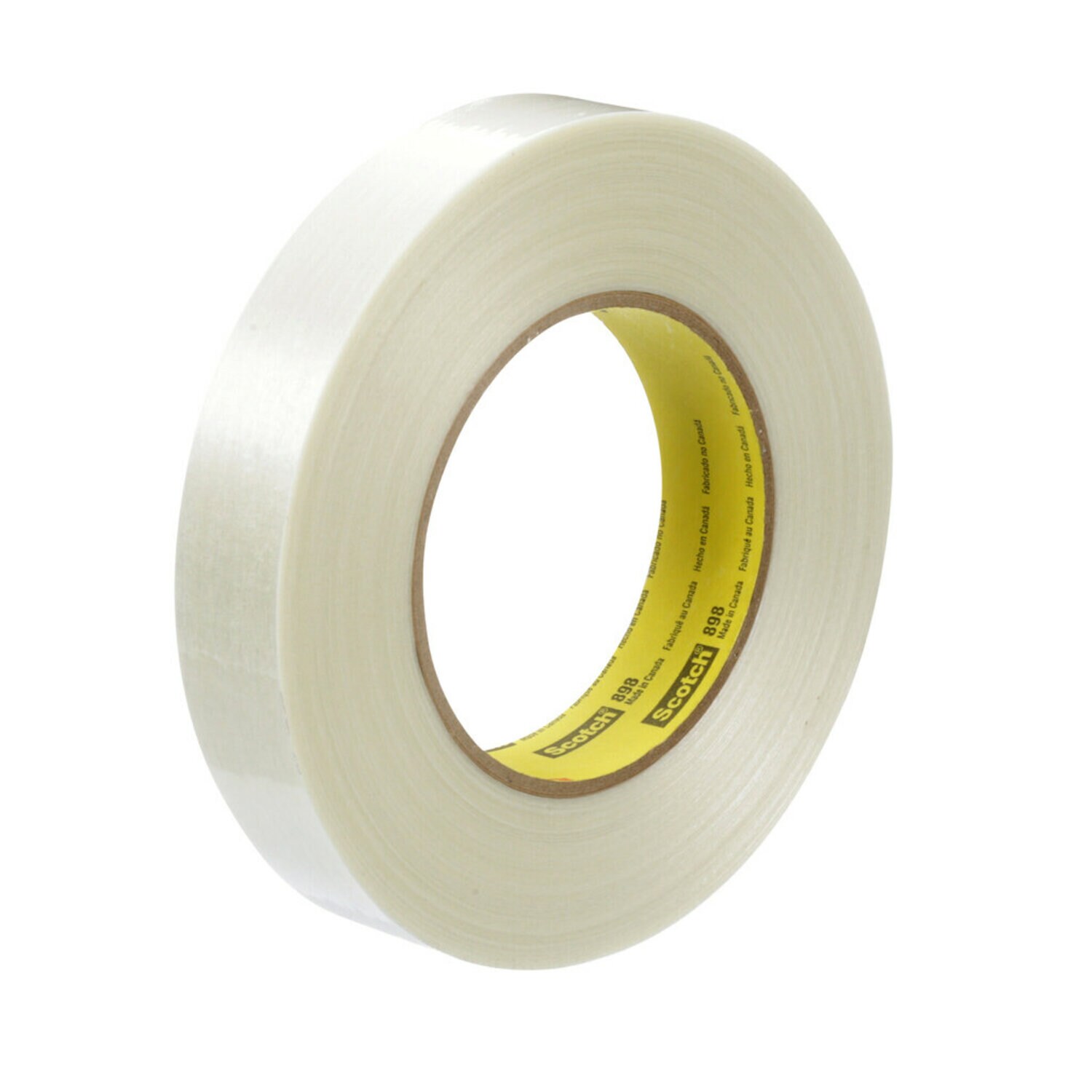 7000001229 - Scotch Filament Tape 898, Clear, 24 mm x 55 m, 6.6 mil, 36 Roll/Case