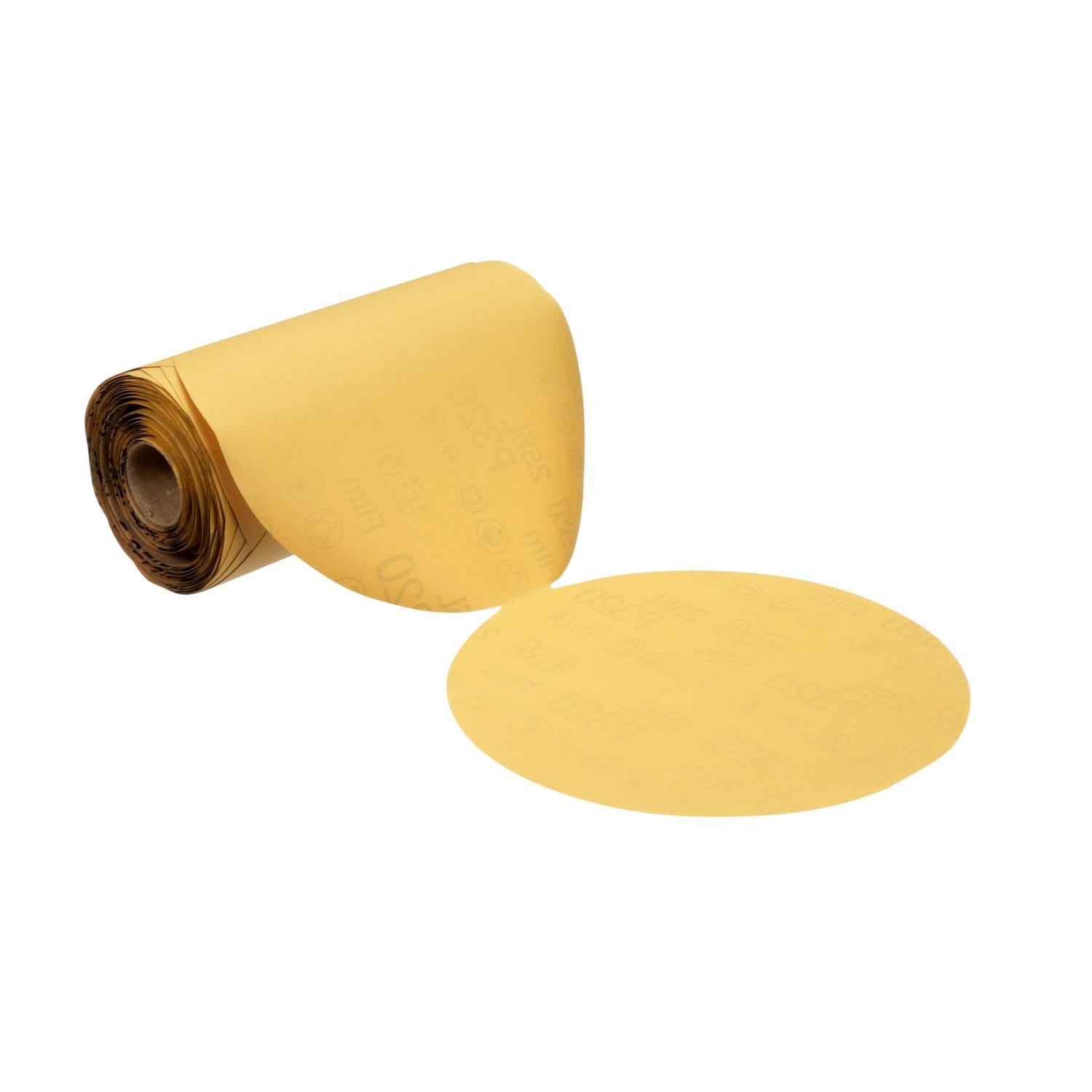 7010508662 - 3M Stikit Gold Film Disc Roll 255L, P320, 8 in x NH, Die 800L, 125 discs per roll
