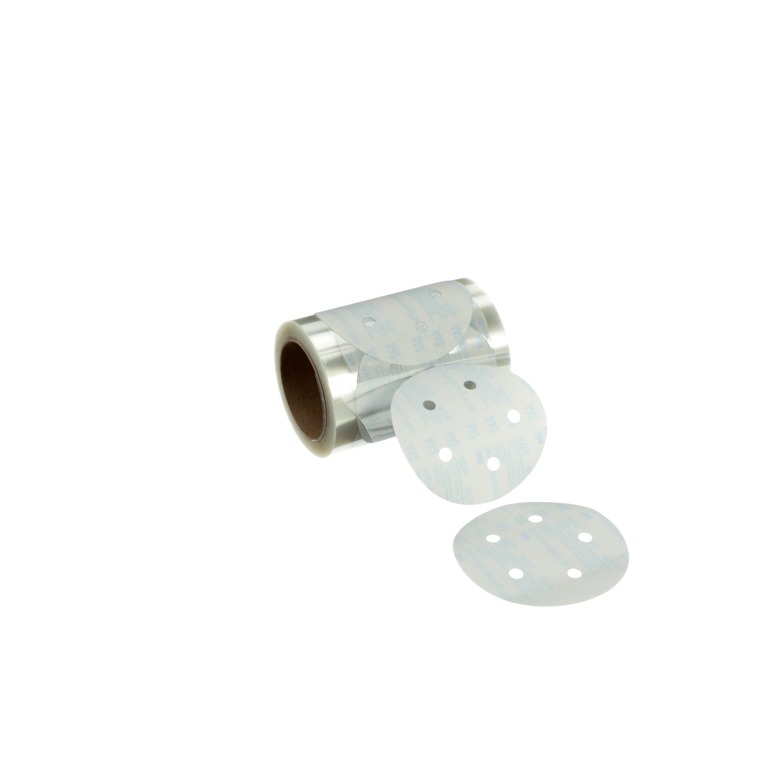7100090683 - 3M Stikit Microfinishing Film Disc Roll 366L, 40 Mic 3MIL, Type D, 5 in x NH, D/F 5HL, Die 500FH, 125 Discs/Roll, 4 Rolls/Case