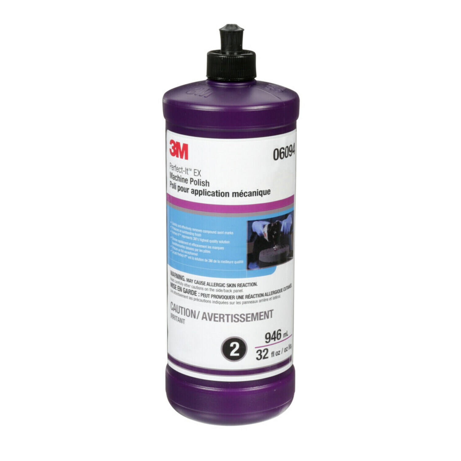 7100068200 - 3M Perfect-It EX Machine Polish, 06094, 1 qt (32 fl oz/946 mL), 6 per case