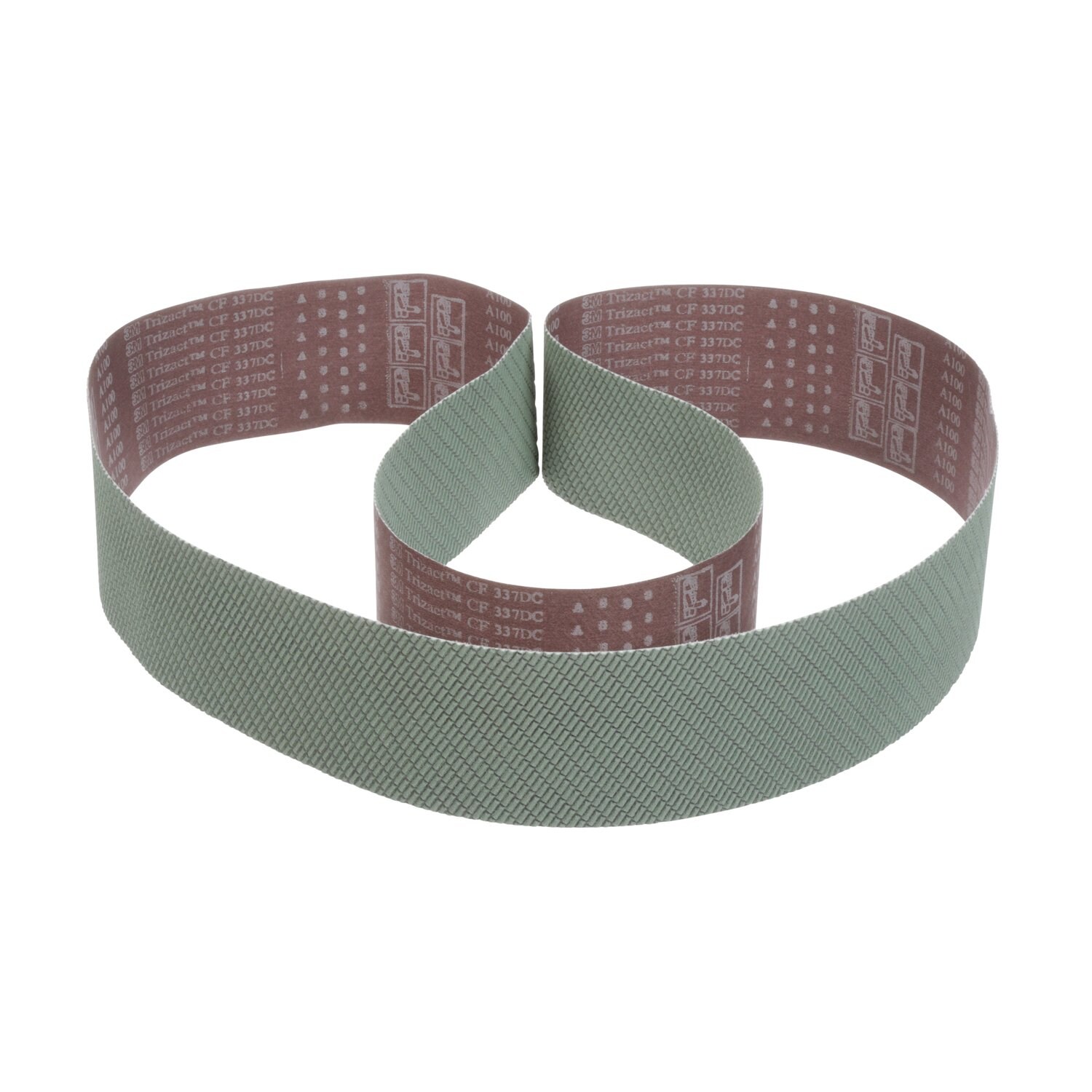 7100052828 - 3M Trizact Cloth Belt 337DC, A160 X-weight, Config