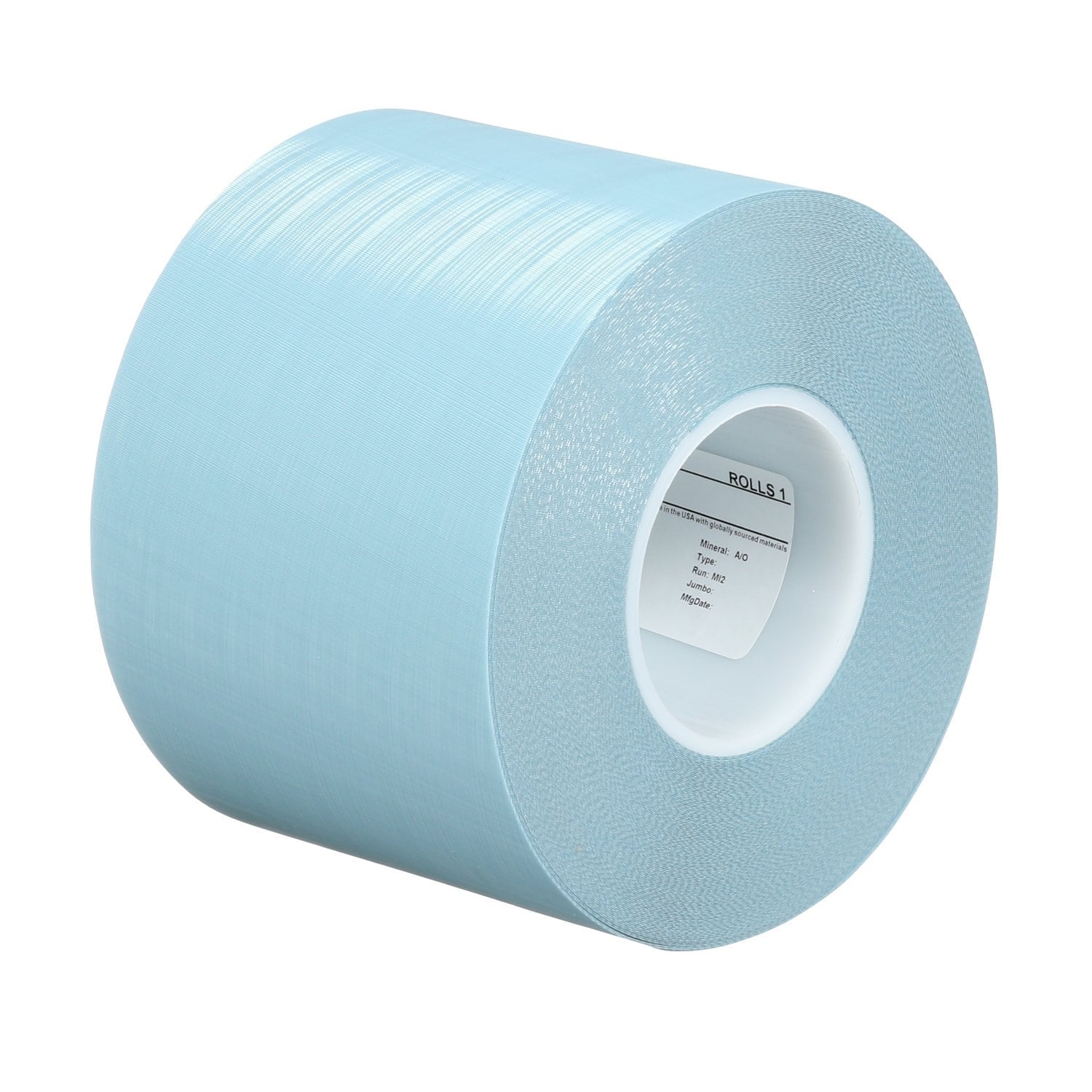 7010533563 - 3M Trizact Film Roll 268XA, A10 3MIL, Blue, 12 in x 50 ft x 3 in, Plastic Core, ASO, Unbacksized