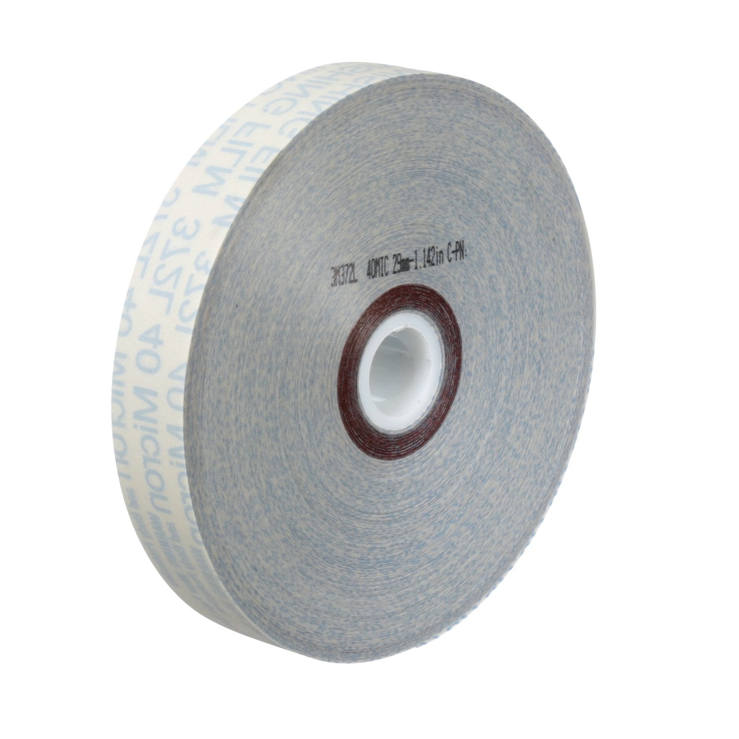 7000044958 - 3M Microfinishing Film Roll 372L, 30 Mic 5MIL, 1.496 in x 450 ft x 1 in (38mmx137.25m), Plastic Core, ASO, End Roll Mark Black