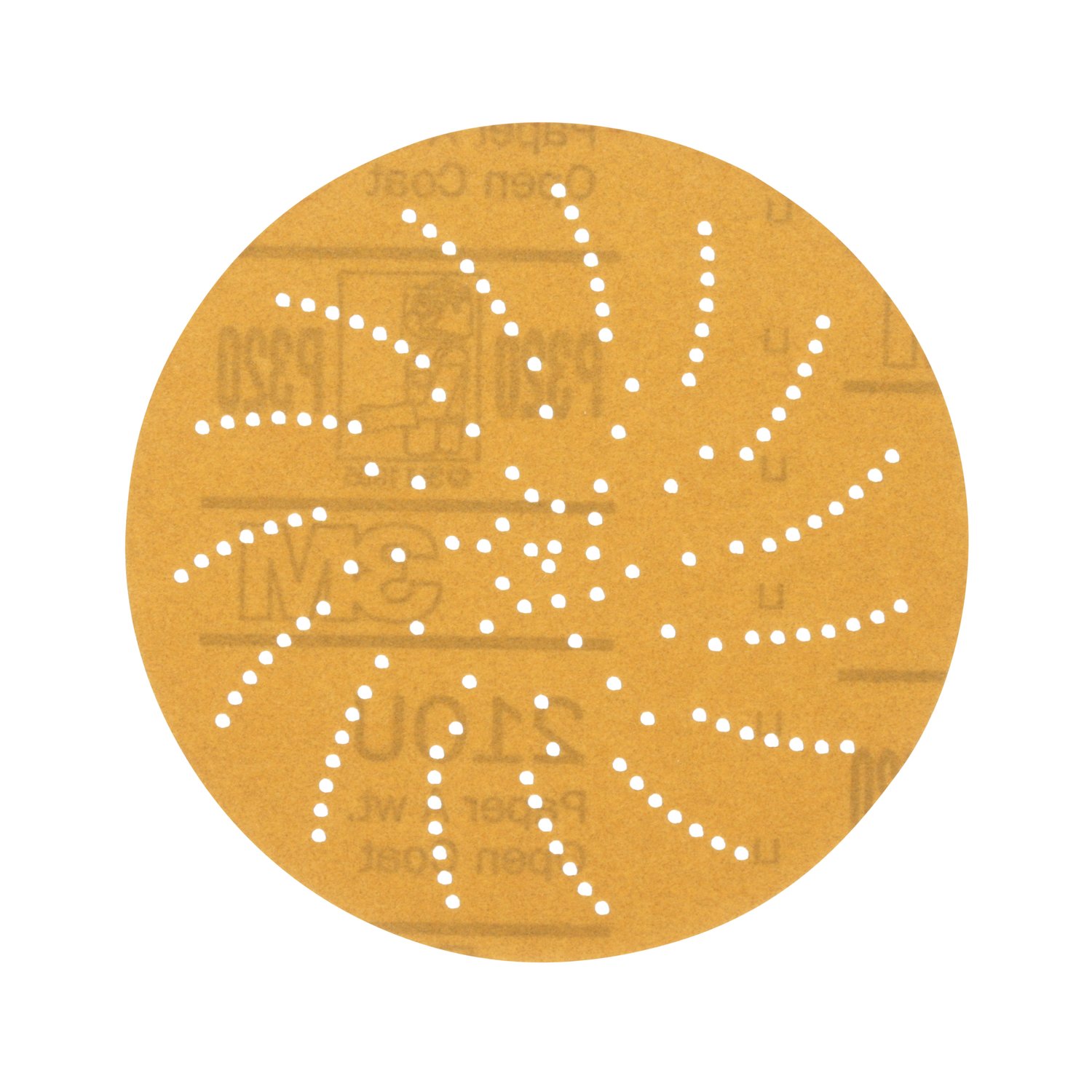 7010518094 - 3M Hookit Paper Disc 210U, P400 A-weight, 5 in, Die 500LG, Clean Sanding, 50/Carton, 250 ea/Case