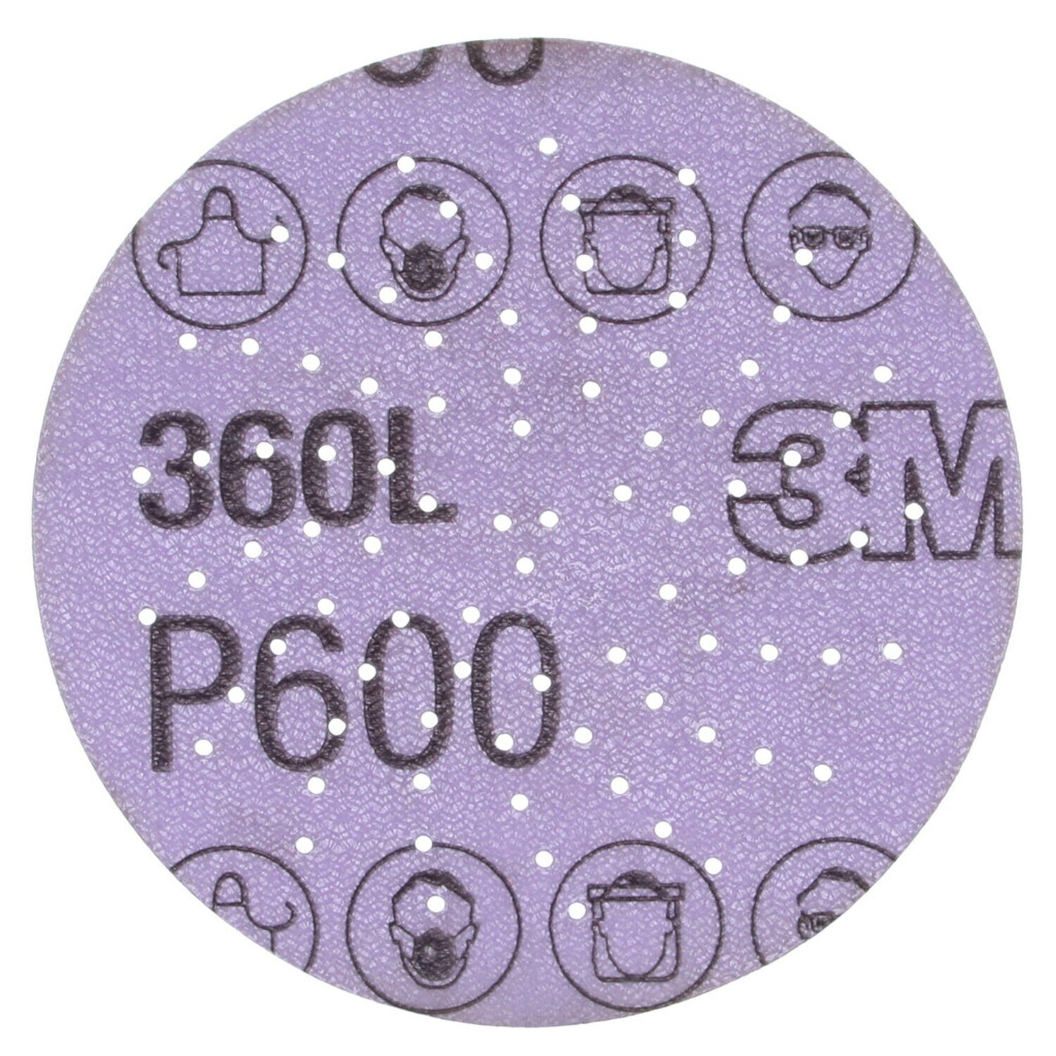 7000118633 - 3M Xtract Film Disc 360L, P600 3MIL, 3 in, Die 300LG, 100/Pac, 500 ea/Case