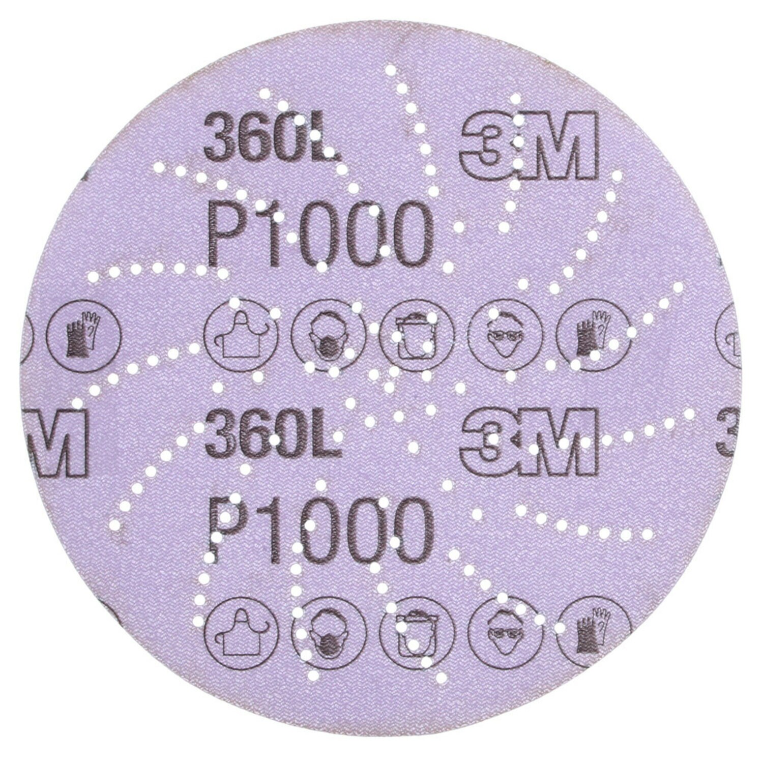 7010029940 - 3M Xtract Film Disc 360L, P1000 3MIL, 5 in, Die 500LG, 100/Carton, 500 ea/Case