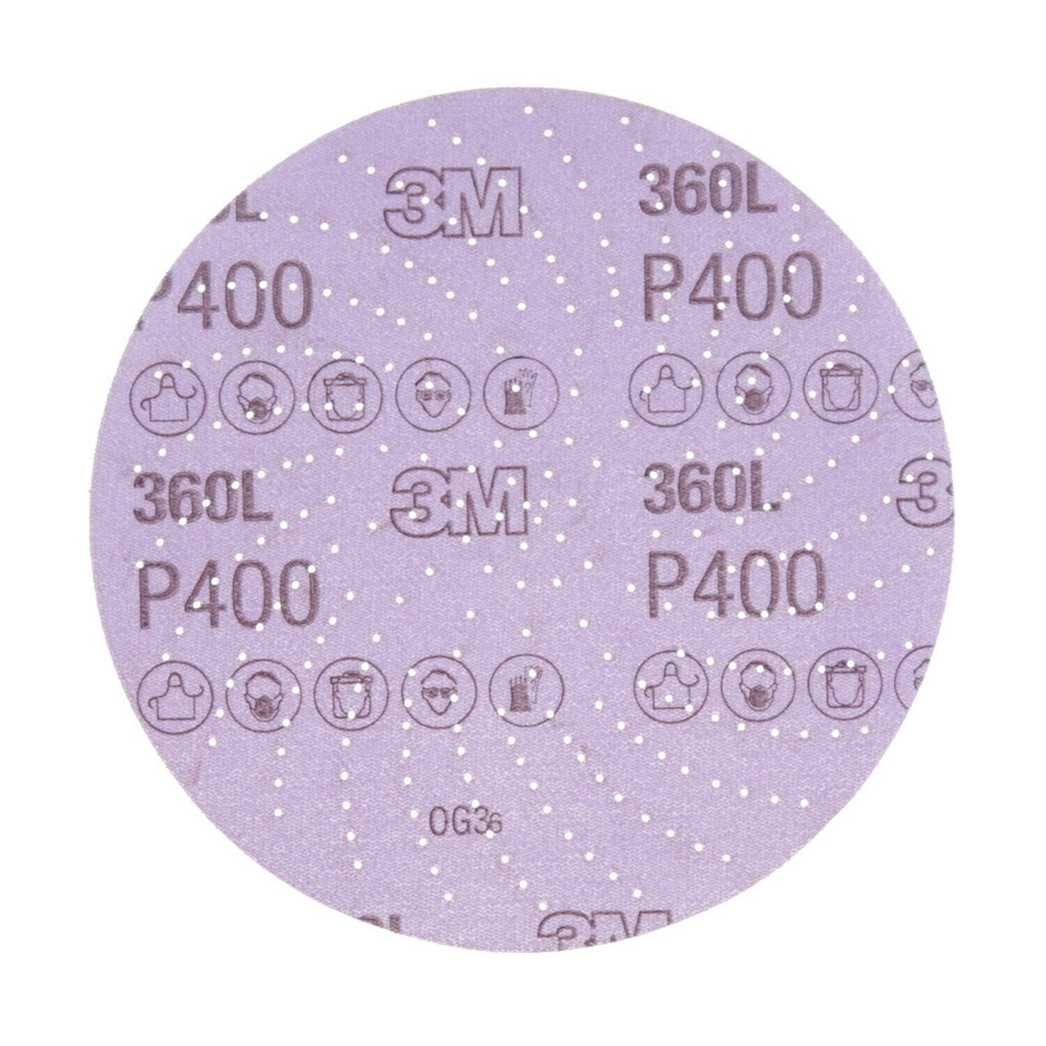 7100077623 - 3M Xtract Film Disc 360L, P400 3MIL, 6 in, Die 600LG, 100/Carton, 500
ea/Case