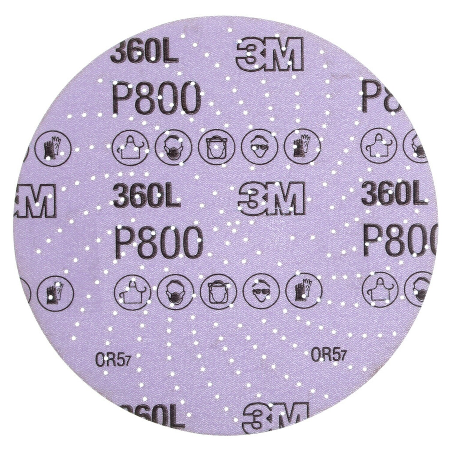 7100077626 - 3M Xtract Film Disc 360L, P800 3MIL, 6 in, Die 600LG, 100/Carton, 500 ea/Case