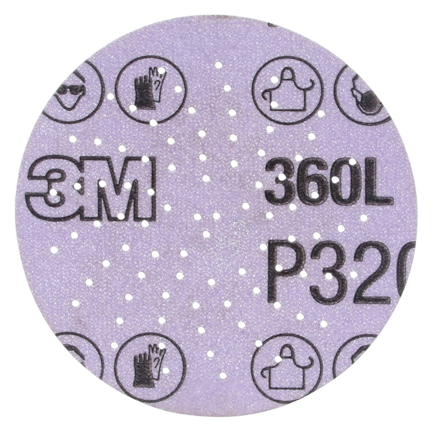 7100010256 - 3M Xtract Film Disc 360L, P320 3MIL, 3 in, Die 300LG, 100/Carton, 500 ea/Case