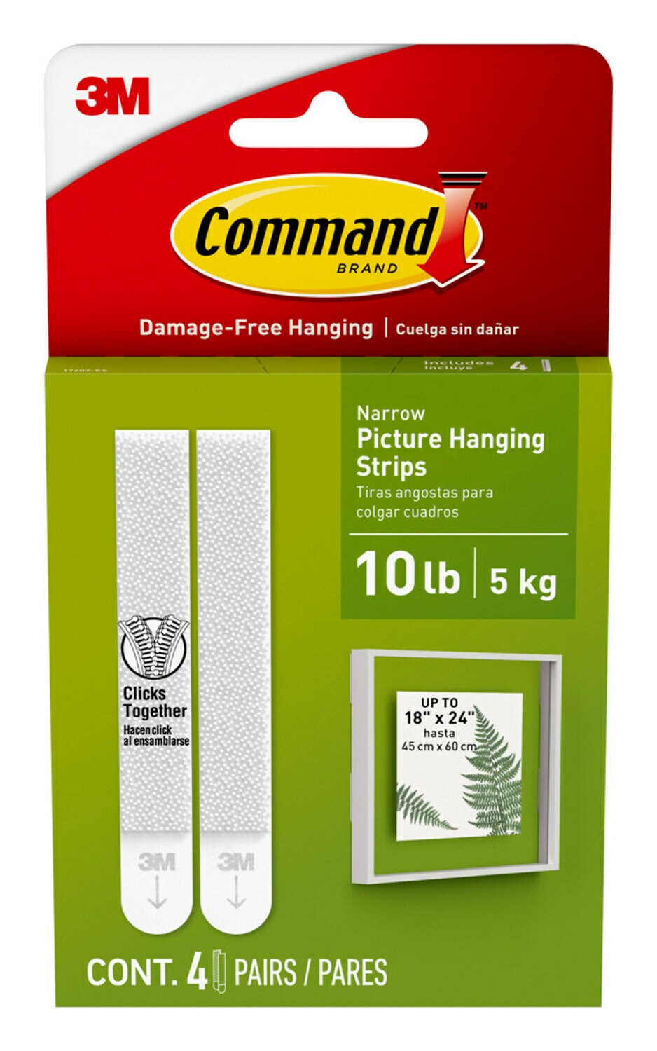 7100276437 - Command Narrow Picture Hanging Strips 17207-ES
