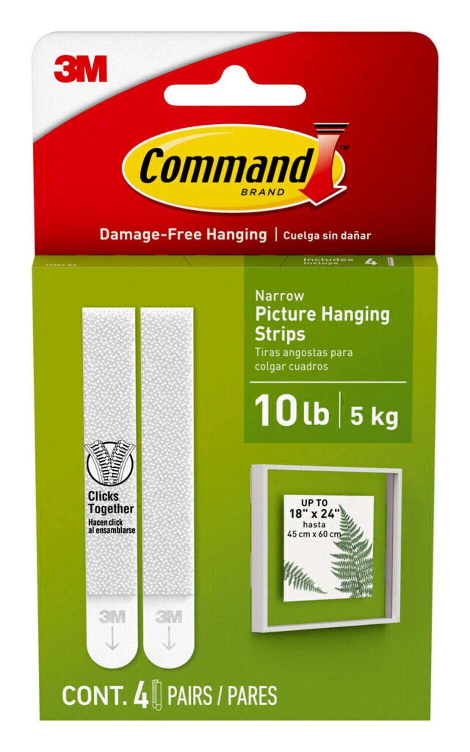 7100337263 - Command Narrow Picture Hanging Strips 17207-ES