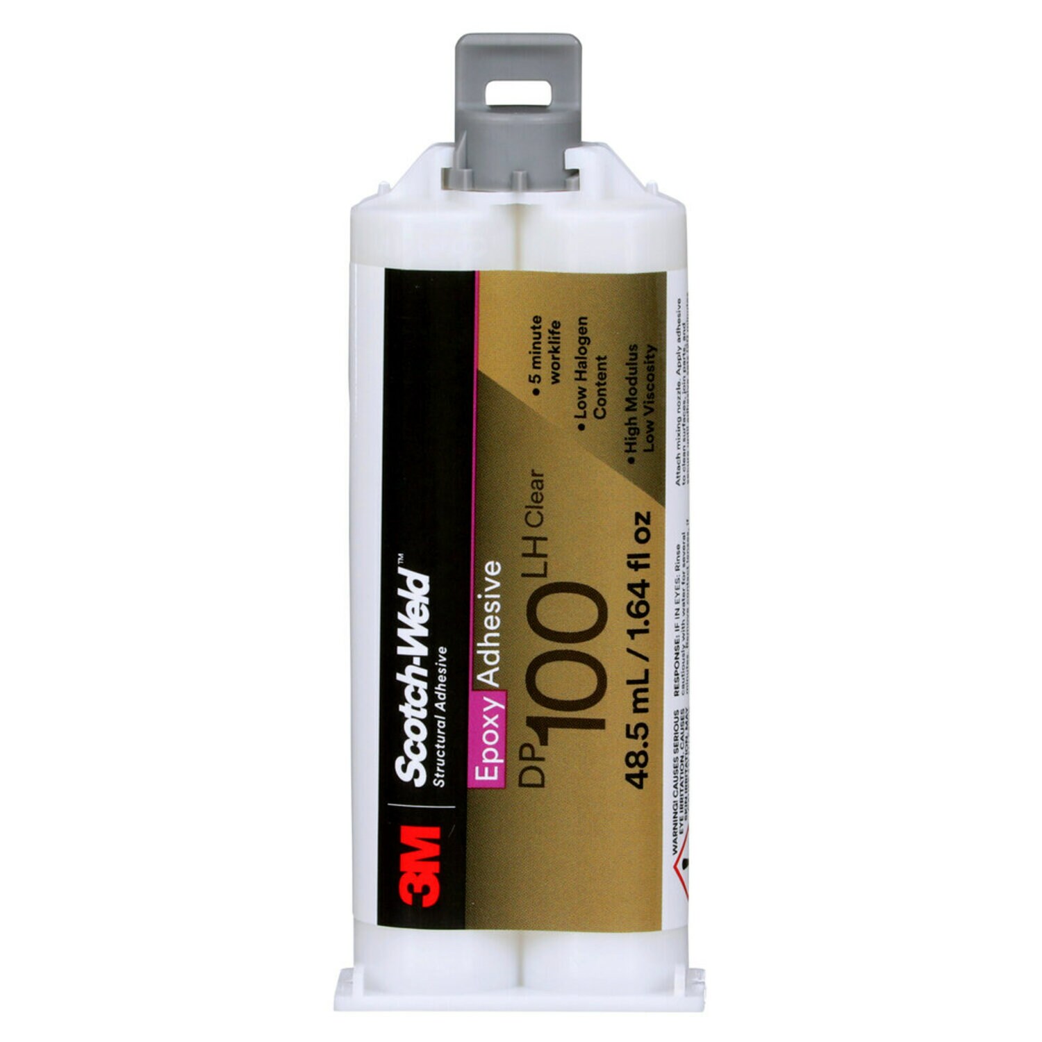 7100191812 - 3M Scotch-Weld Epoxy Adhesive DP100LH, Clear, 48.5 mL Duo-Pak, 12 per case