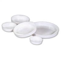  - Corrugated Mailers and Tubes - End Caps, White Plastic 2-1/2"