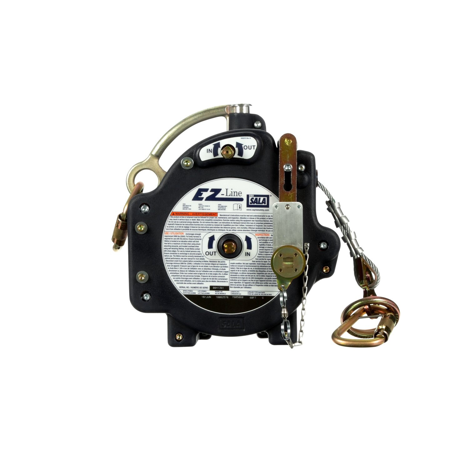7100188820 - 3M DBI-SALA EZ-Line Retractable Horizontal Lifeline System 7605060, 1 EA