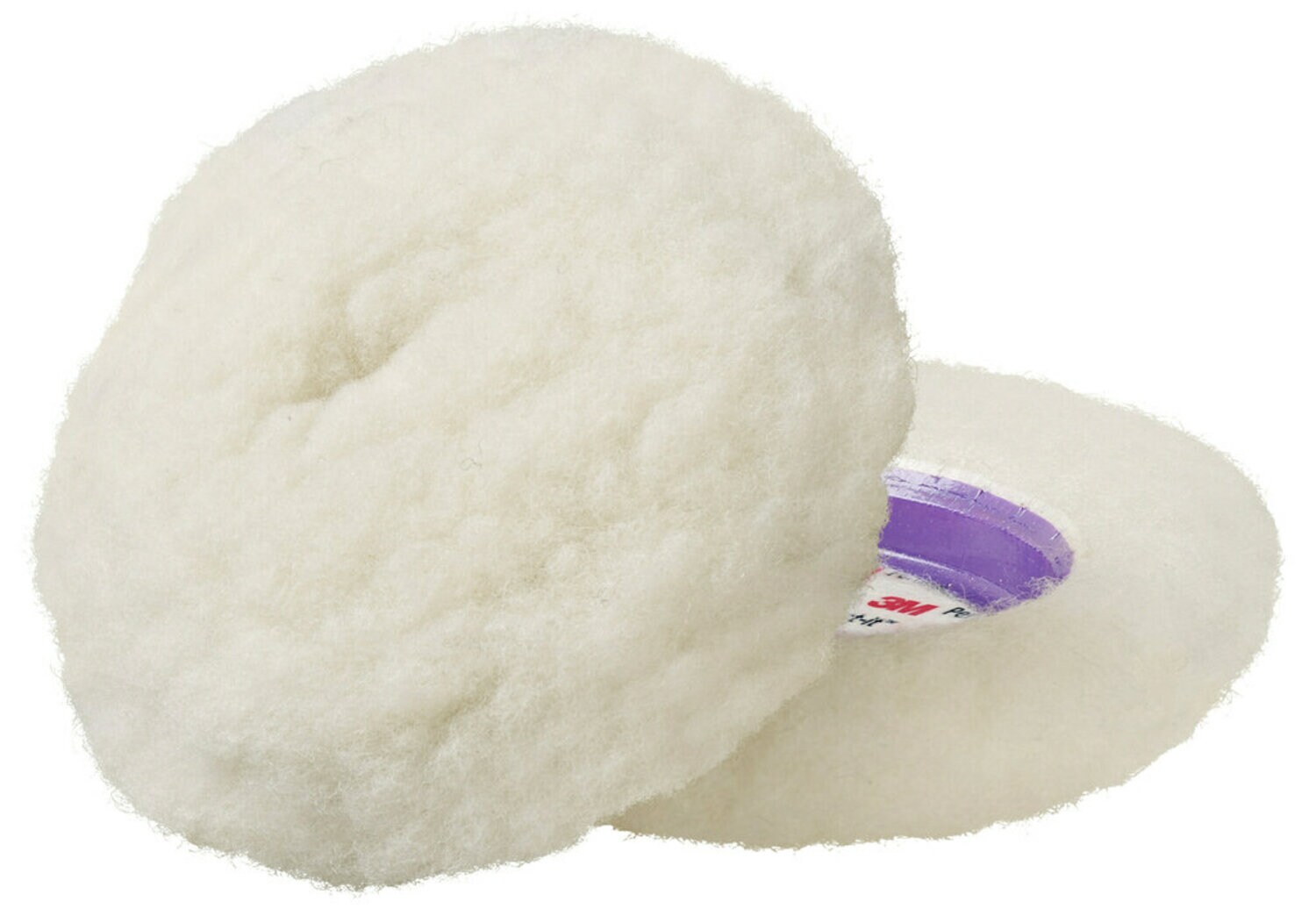 7100087039 - 3M Perfect-It Low Lint Wool Compounding Pad 4 Inch, 30040, Single Sided, 2 pads per bag, 6 bags per case