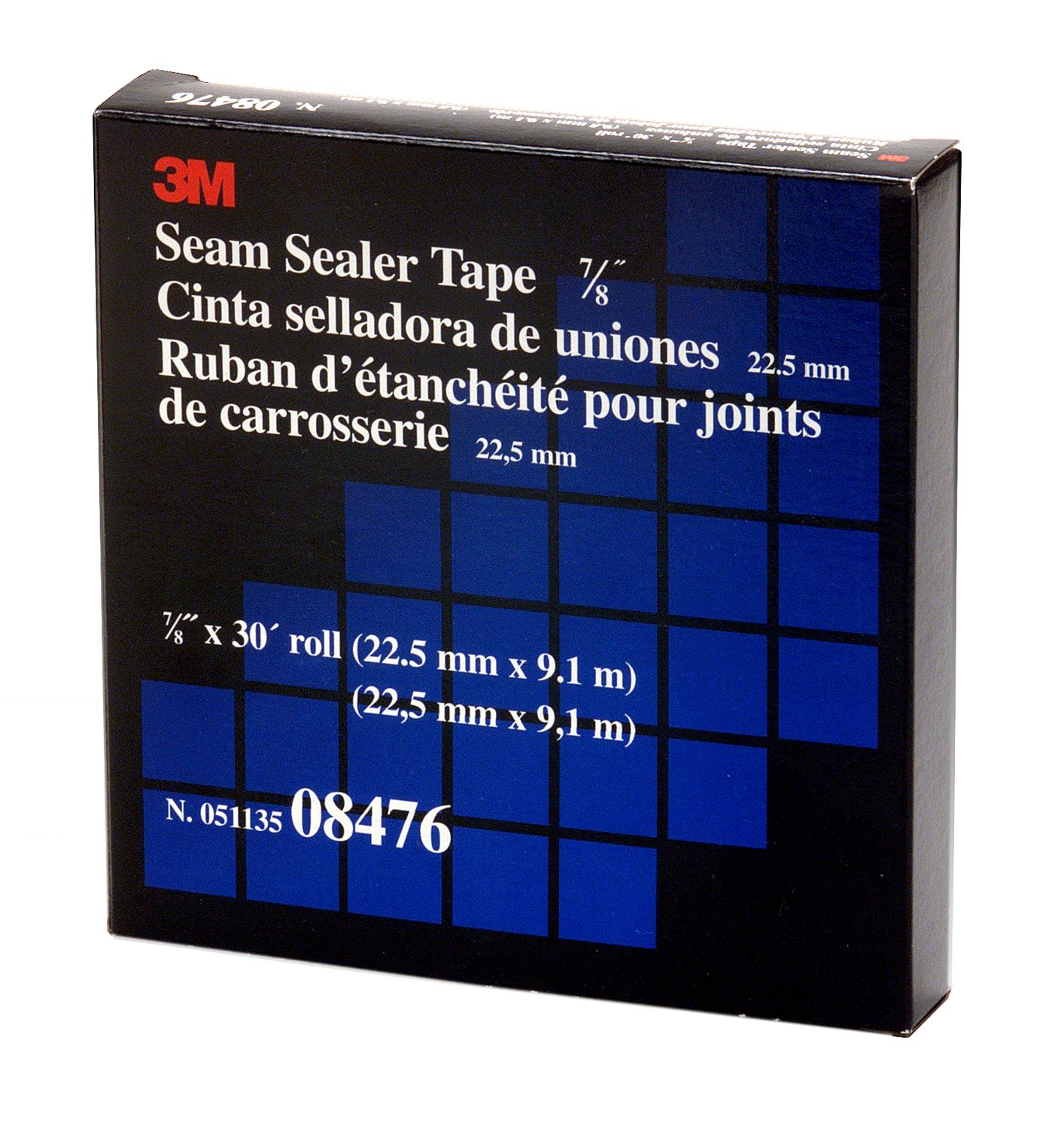 7000028970 - 3M Seam Sealer Tape 08476, 7/8 in x 30 ft, 12/Case
