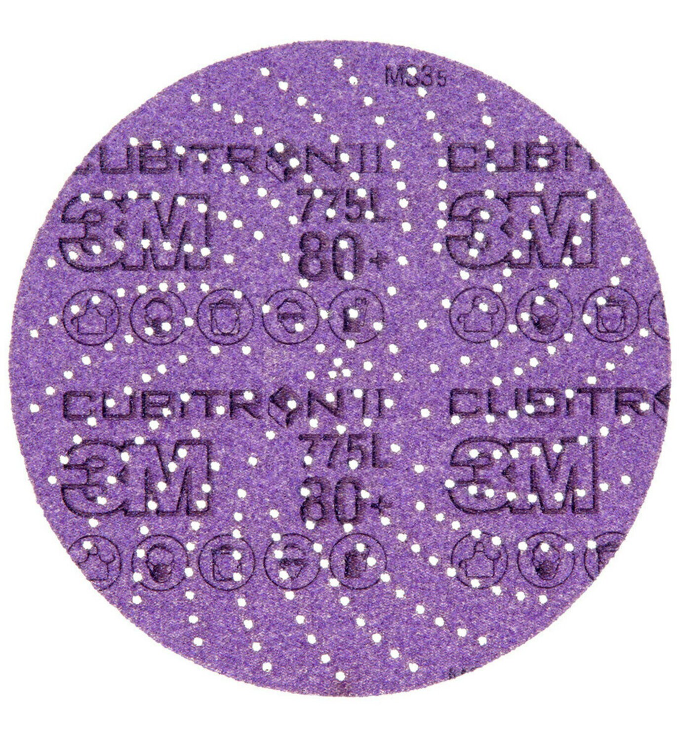 7100045072 - 3M Xtract Cubitron II Film Disc 775L, 80+ 3MIL, 6 in, Die 600LG, 50/Carton, 250 ea/Case