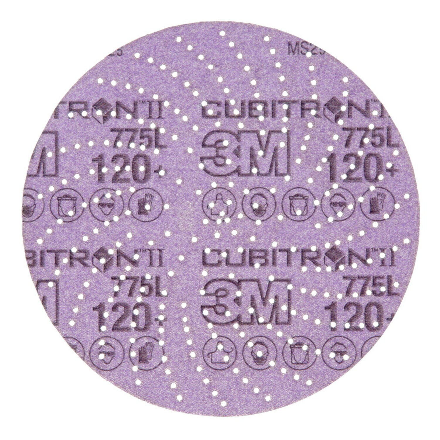 7100045073 - 3M Xtract Cubitron II Film Disc 775L, 120+ 3MIL, 6 in, Die 600LG, 50/Carton, 250 ea/Case