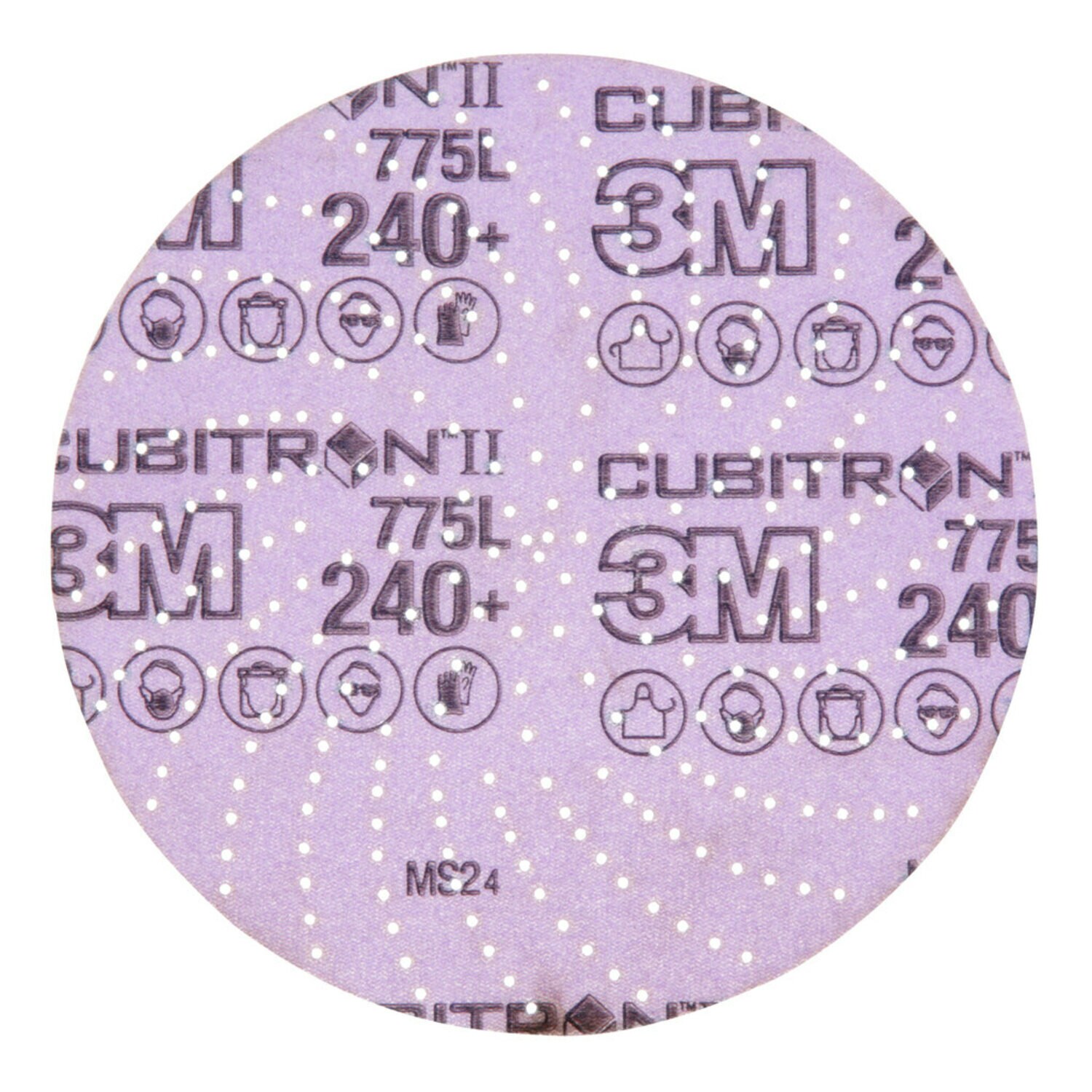 7100145316 - 3M Xtract Cubitron II Film Disc 775L, 240+ 3MIL, 6 in, Die 600LG, 50/Carton, 250 ea/Case