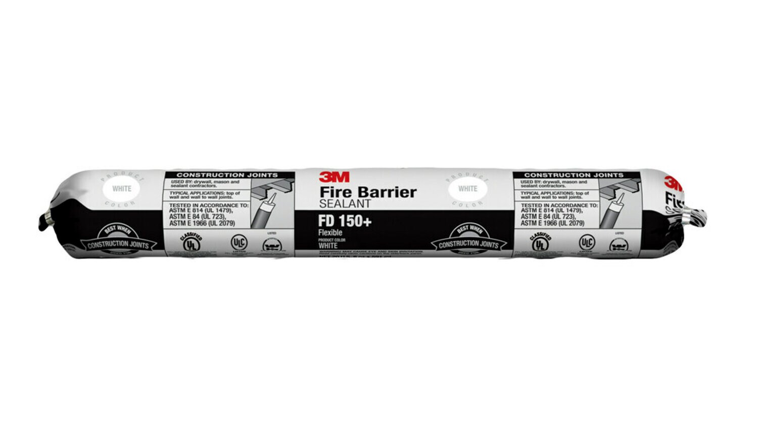 7100206702 - 3M Fire Barrier Sealant FD 150+, White, 20 fl oz Sausage pack, 12
Each/Case