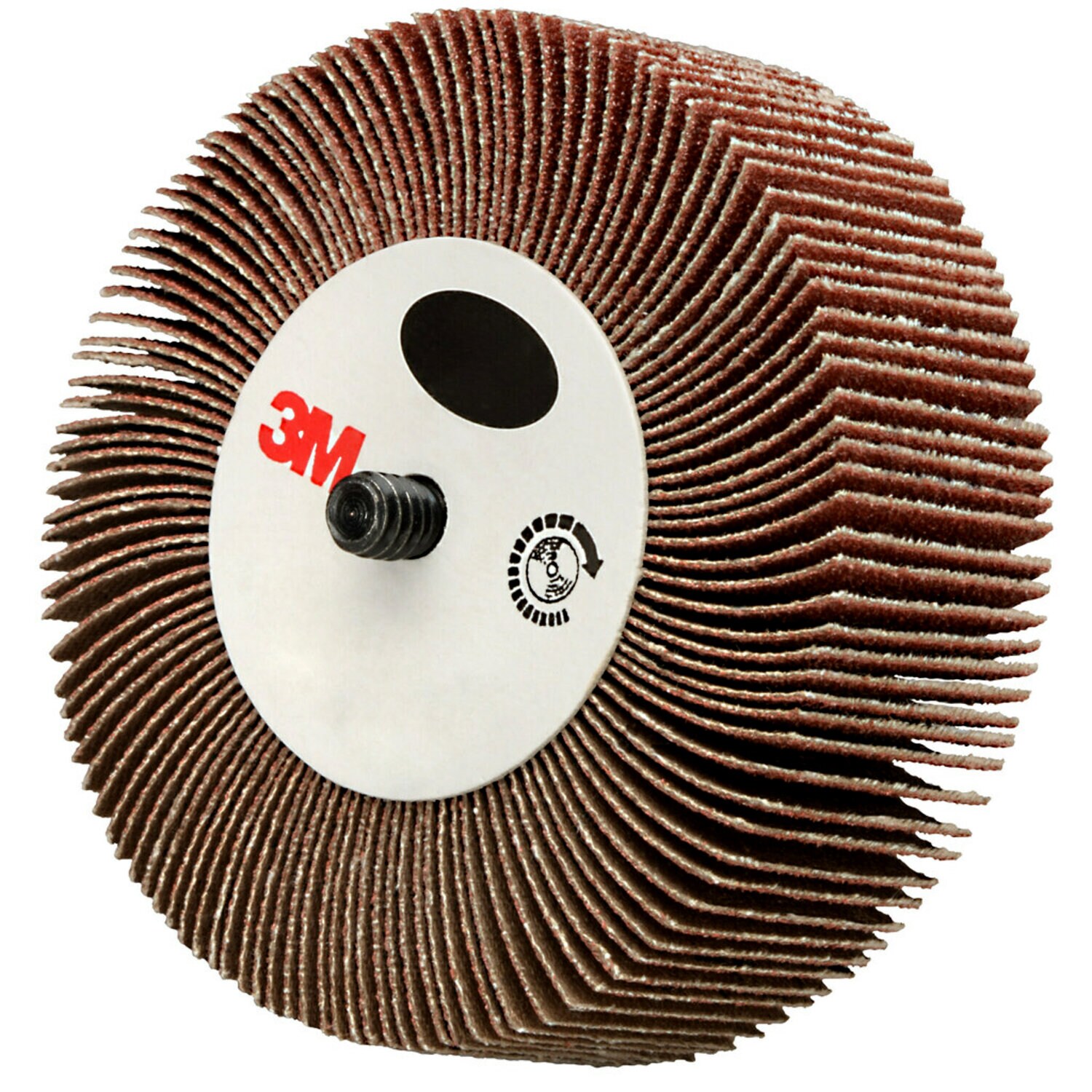 7100178225 - 3M Flap Wheel 244D, 80 X-weight, Type 84, 3 in x 1 in x 1/4 in-20 External, 10 ea/Case