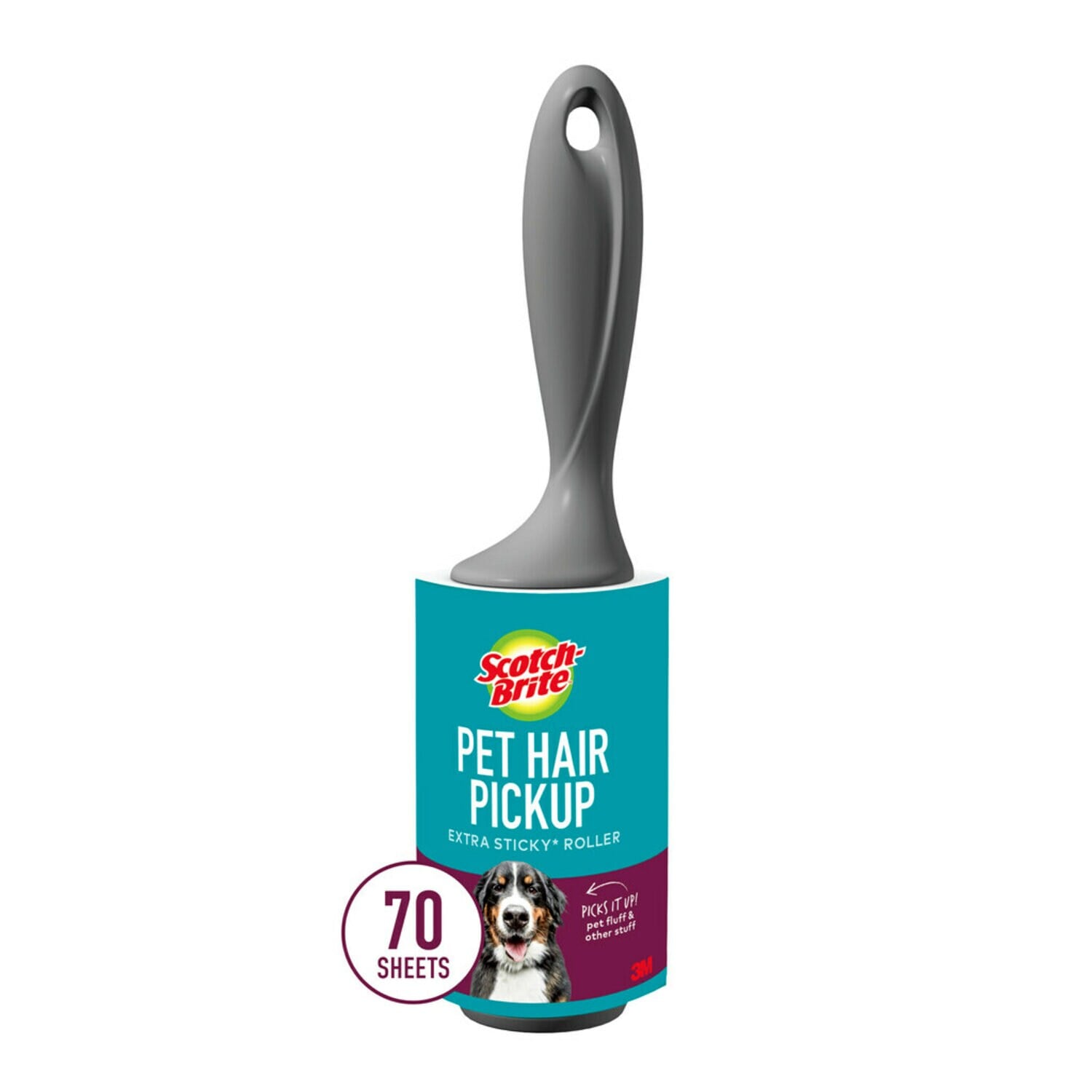 7100290817 - Scotch-Brite Pet Hair Pickup Lint Roller 839RS-70, 4 in x 36.2 ft (10.1 cm x 11.0 m), 6/1