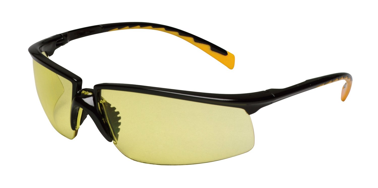 7000052818 - 3M Privo Protective Eyewear 12263-00000-20 Amber Anti-Fog Lens, Black Frame 20 EA/Case