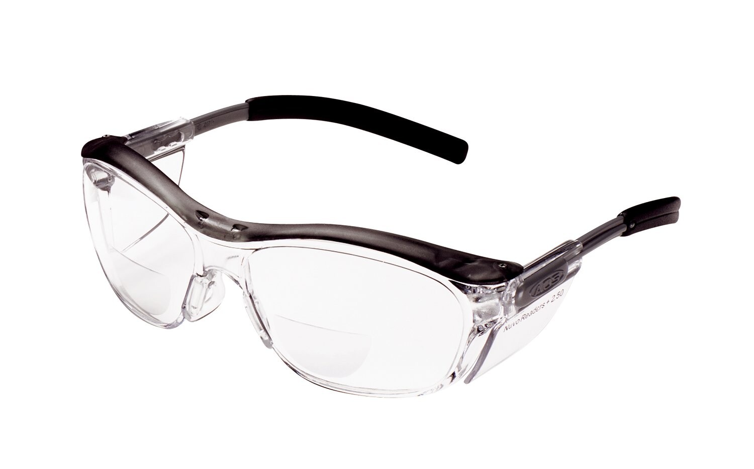 7000052799 - 3M Nuvo Protective Eyewear 11436-00000-20 Clear Lens, Grey Frame, +2.5 Diopter 20 ea/Case