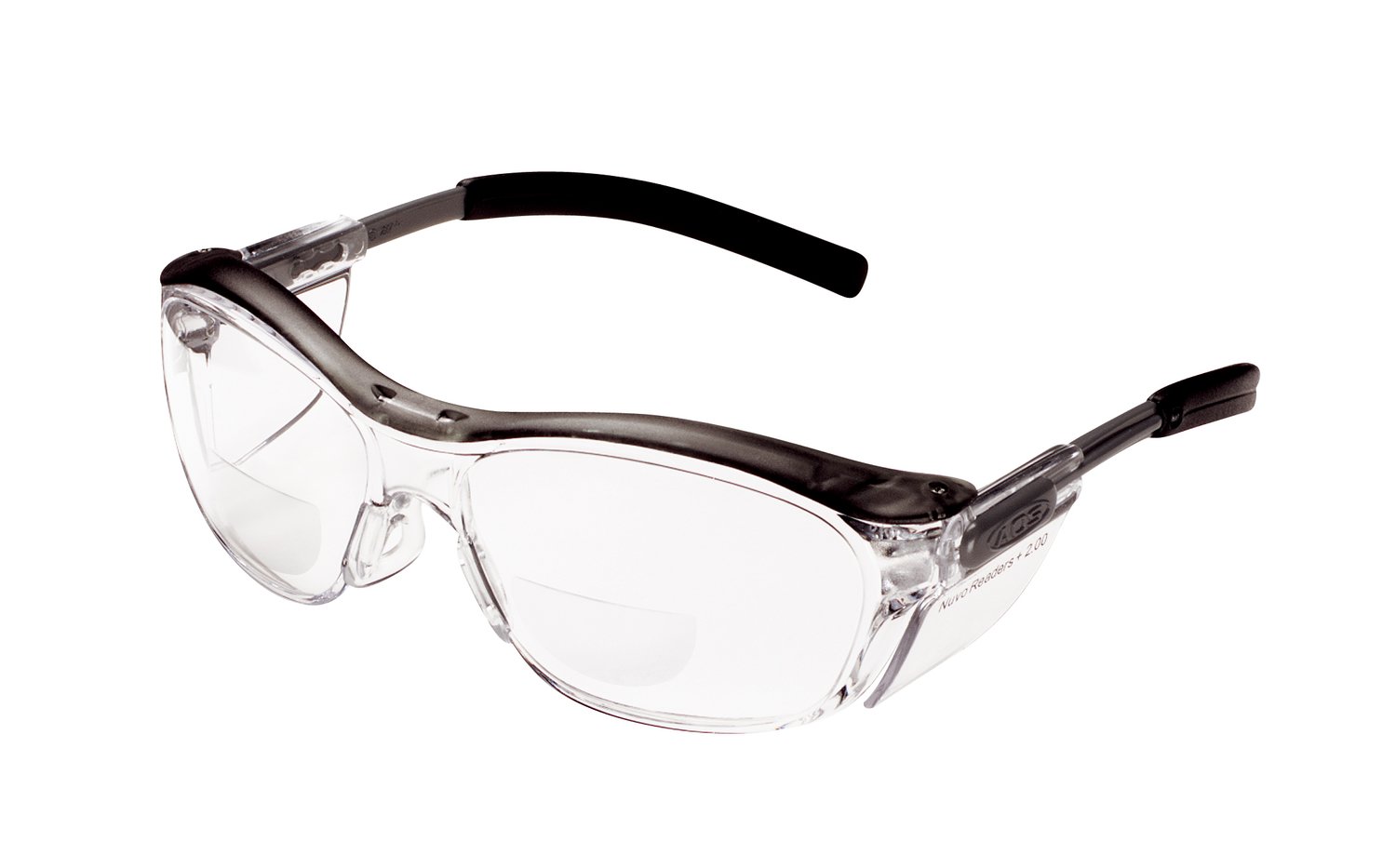 7000052798 - 3M Nuvo Protective Eyewear 11435-00000-20 Clear Lens, Grey Frame, +2.0 Diopter 20 ea/Case